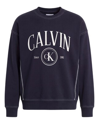 Calvin Klein Jeans Sudadera  navy / blanco