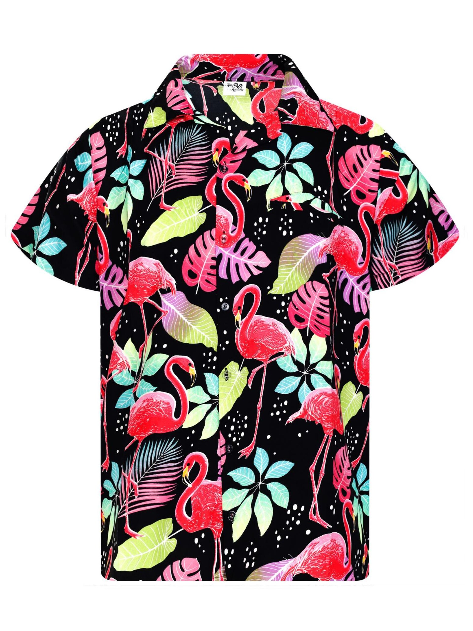 King Kameha T-shirt 'Funky Flamingos' herr
