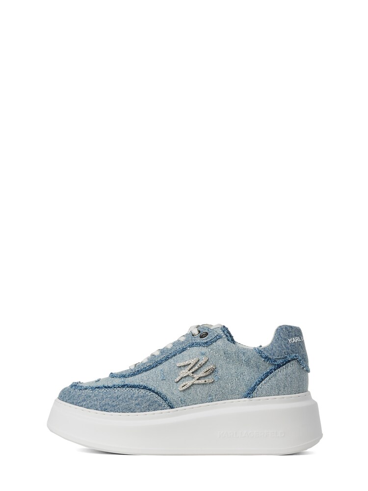 Karl Lagerfeld Sneaker 'Anakapri' Damen Größe 35 blue denim / silber