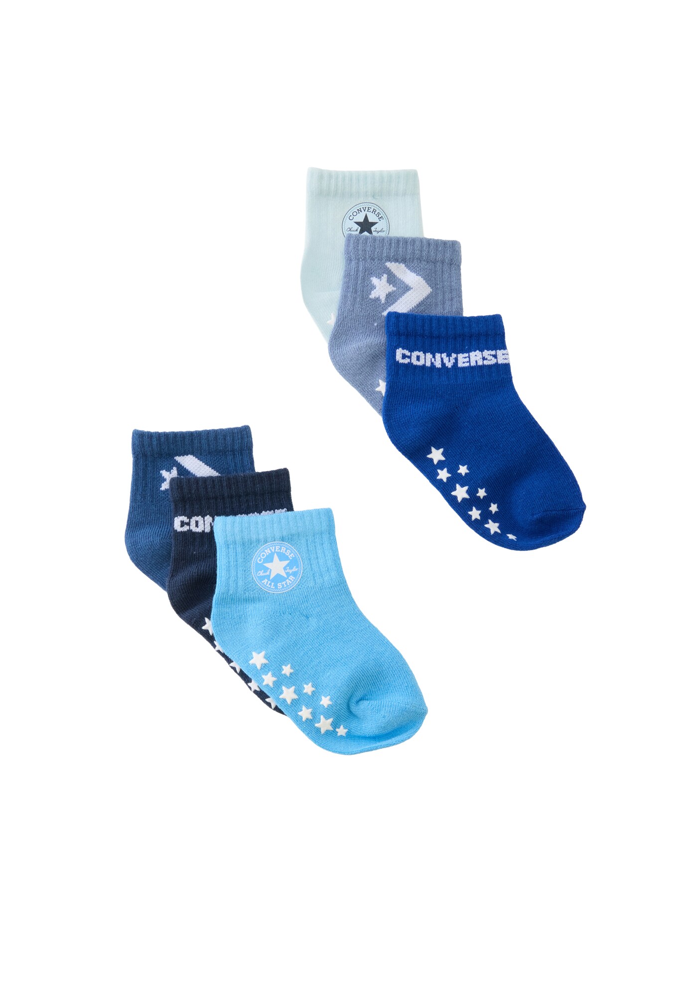 CONVERSE Ponožky  námornícka modrá / opálová / svetlomodrá / tmavomodrá