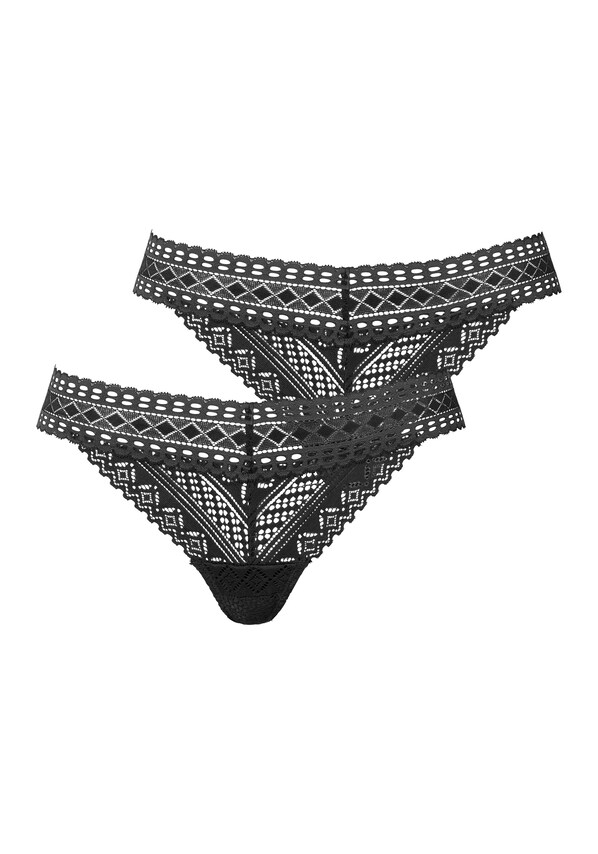 LASCANA, String bugyik, fekete, 2 kép a 7 közül