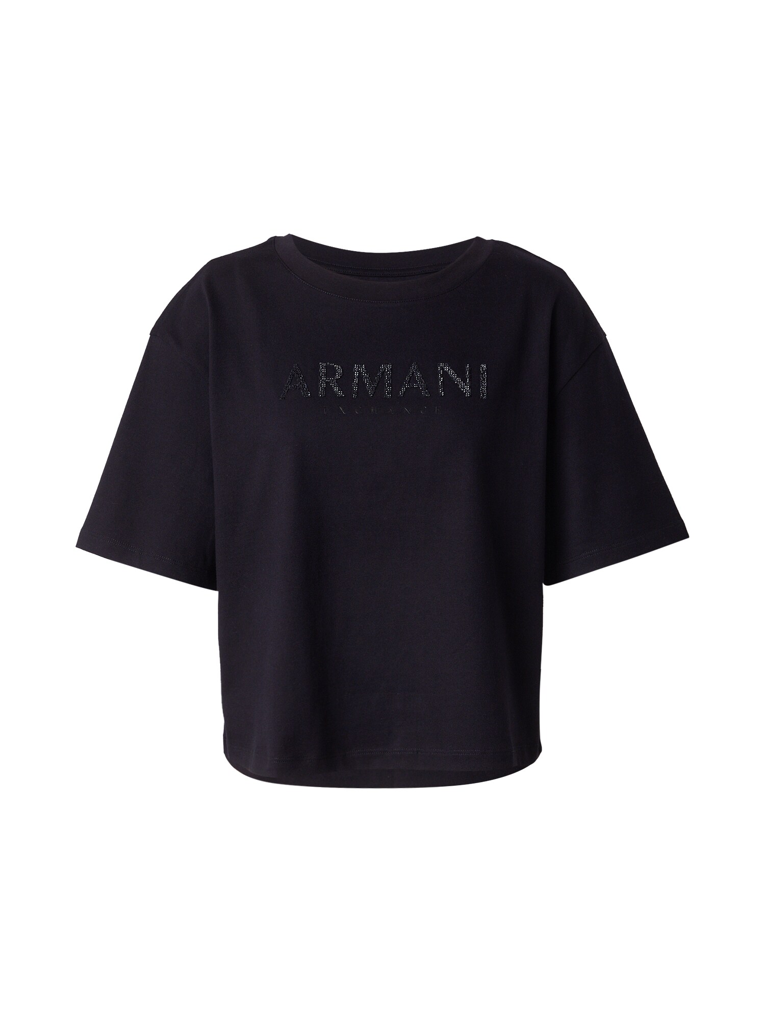 ARMANI EXCHANGE Póló  fekete / ezüst akciós termékkép 1