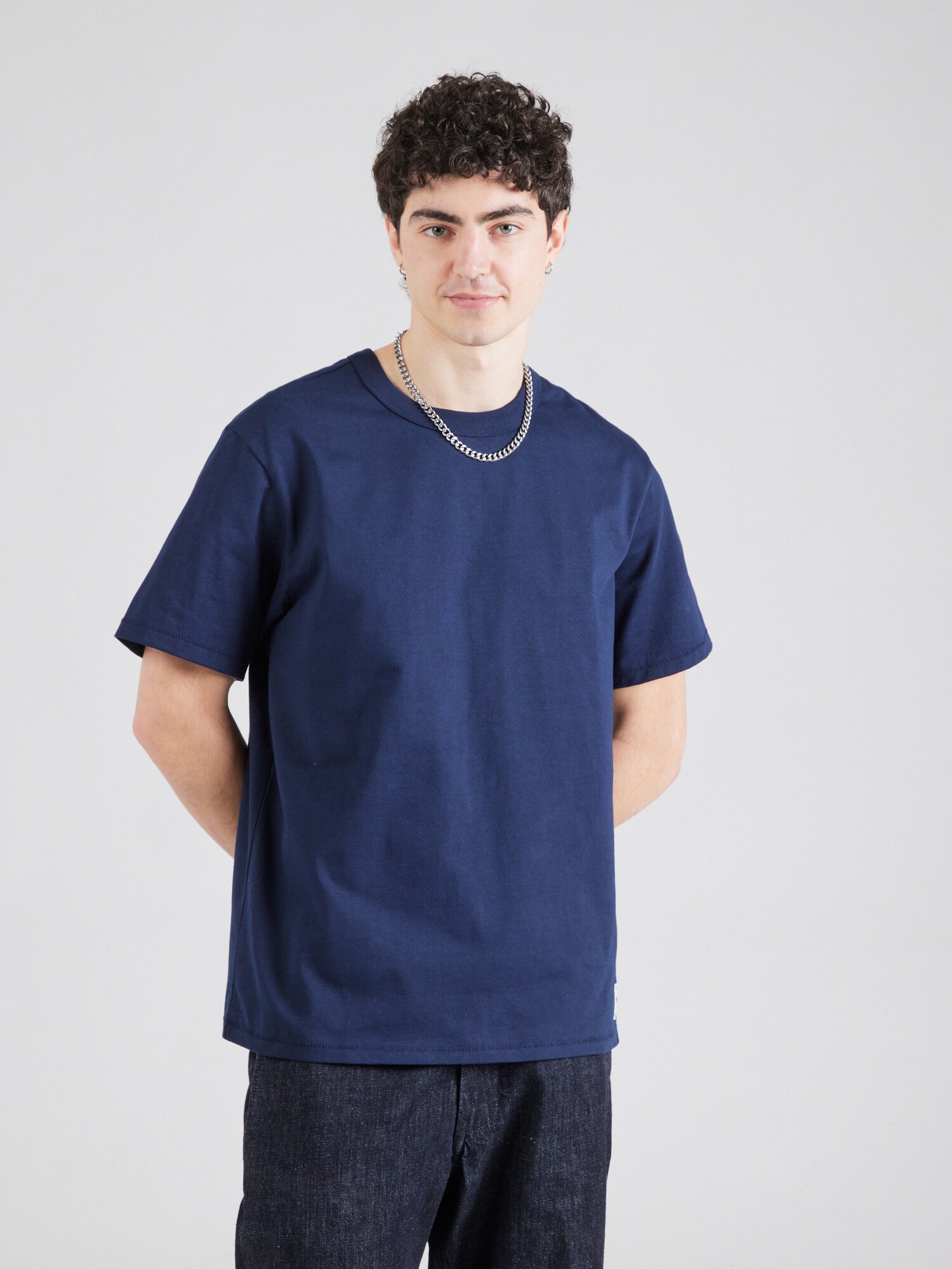 WRANGLER Póló 'SS SOLID TEE'  tengerészkék termék 2. képe