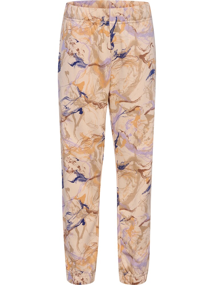 Hummel Hose Mädchen Größe 140 blau / dunkelbraun / lavendel / pastellorange