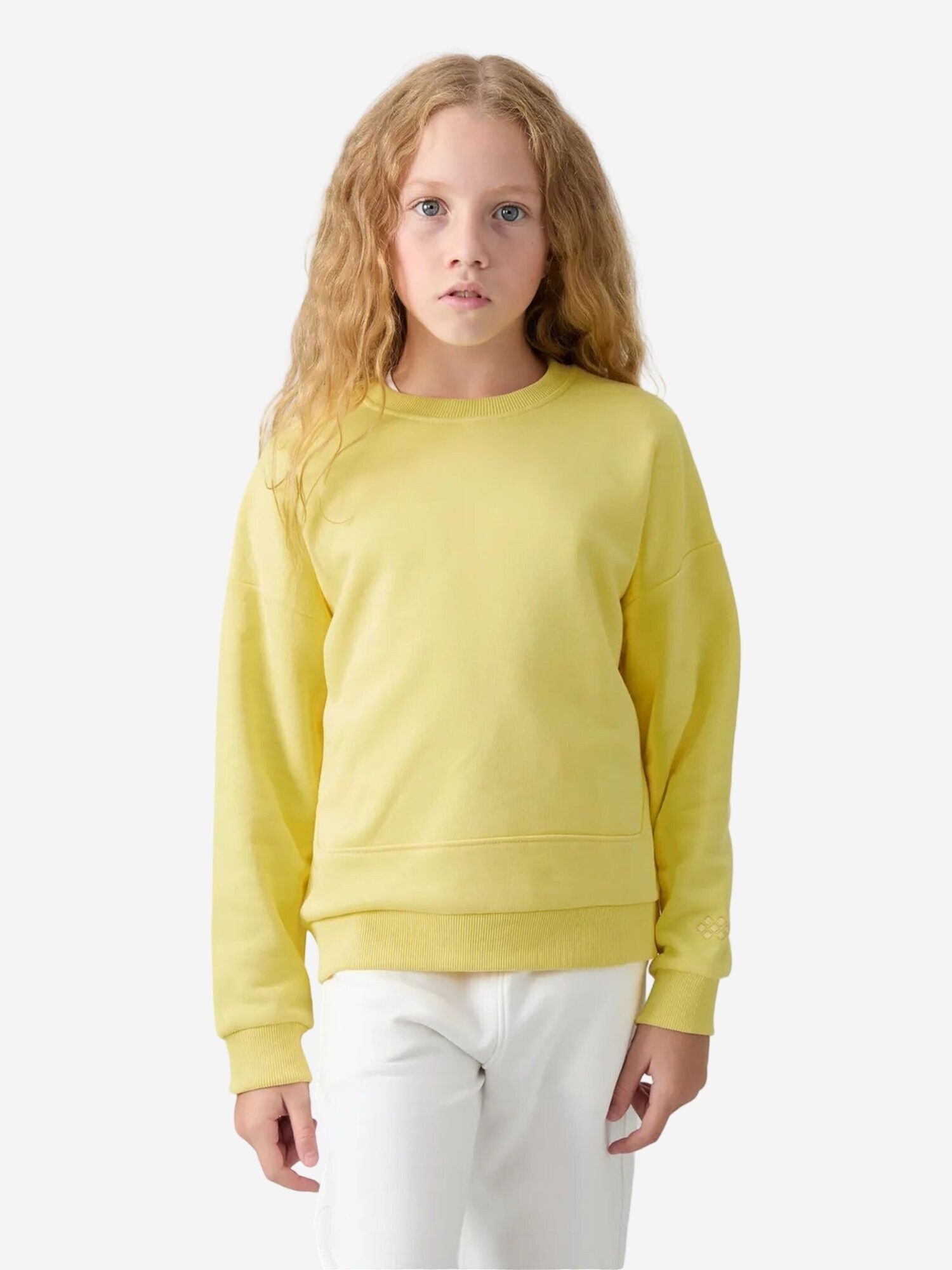 Tommy Life Sweater majica 'TOMMY Sweatshirt aus Baumwollmischung' limun žuta