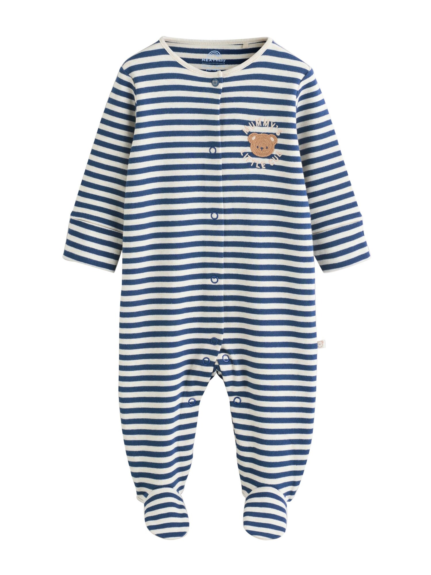Next Pijamale  bleumarin / maro / alb