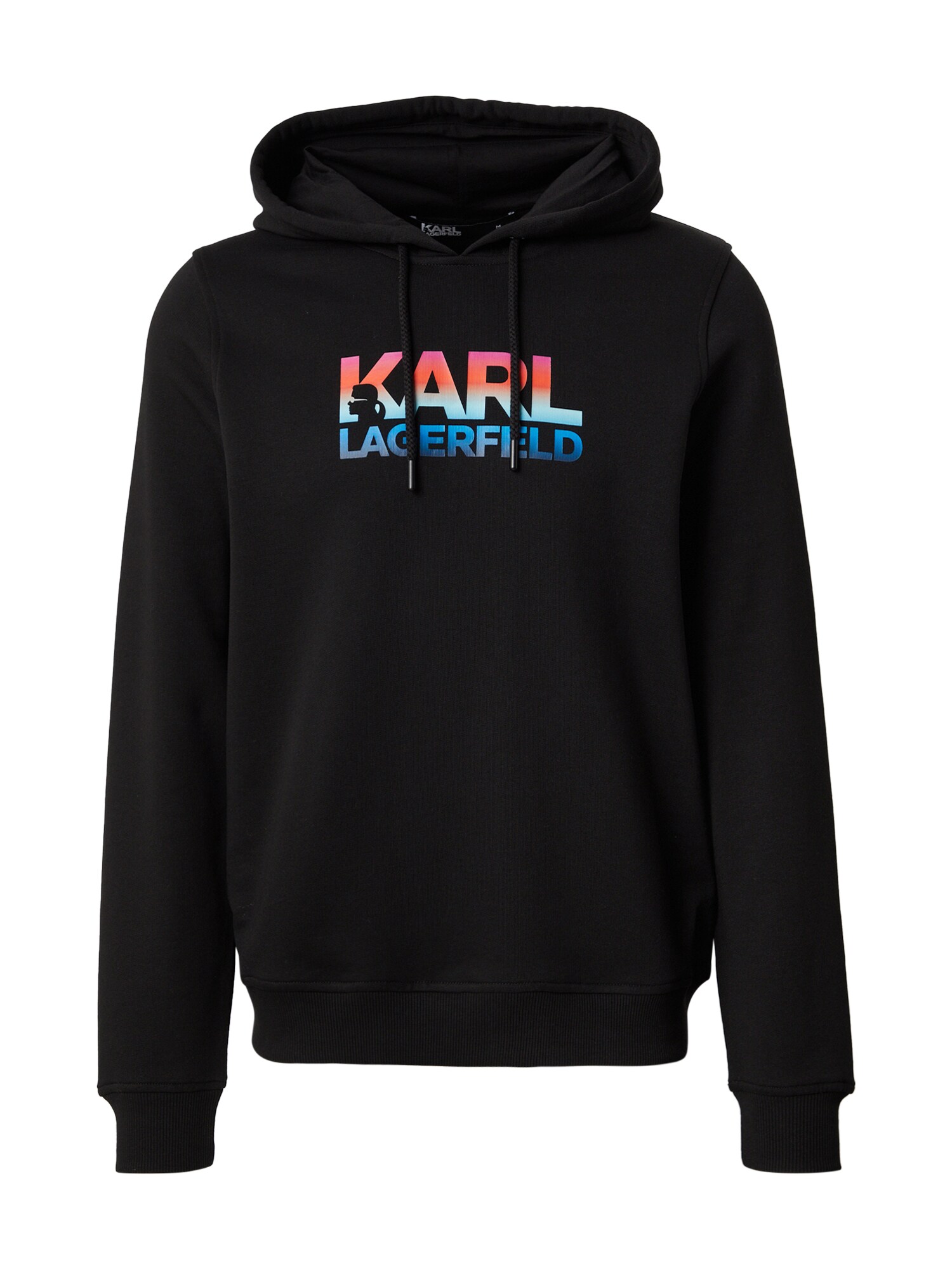 Karl Lagerfeld Bluză de molton  azur / albastru deschis / corai / negru