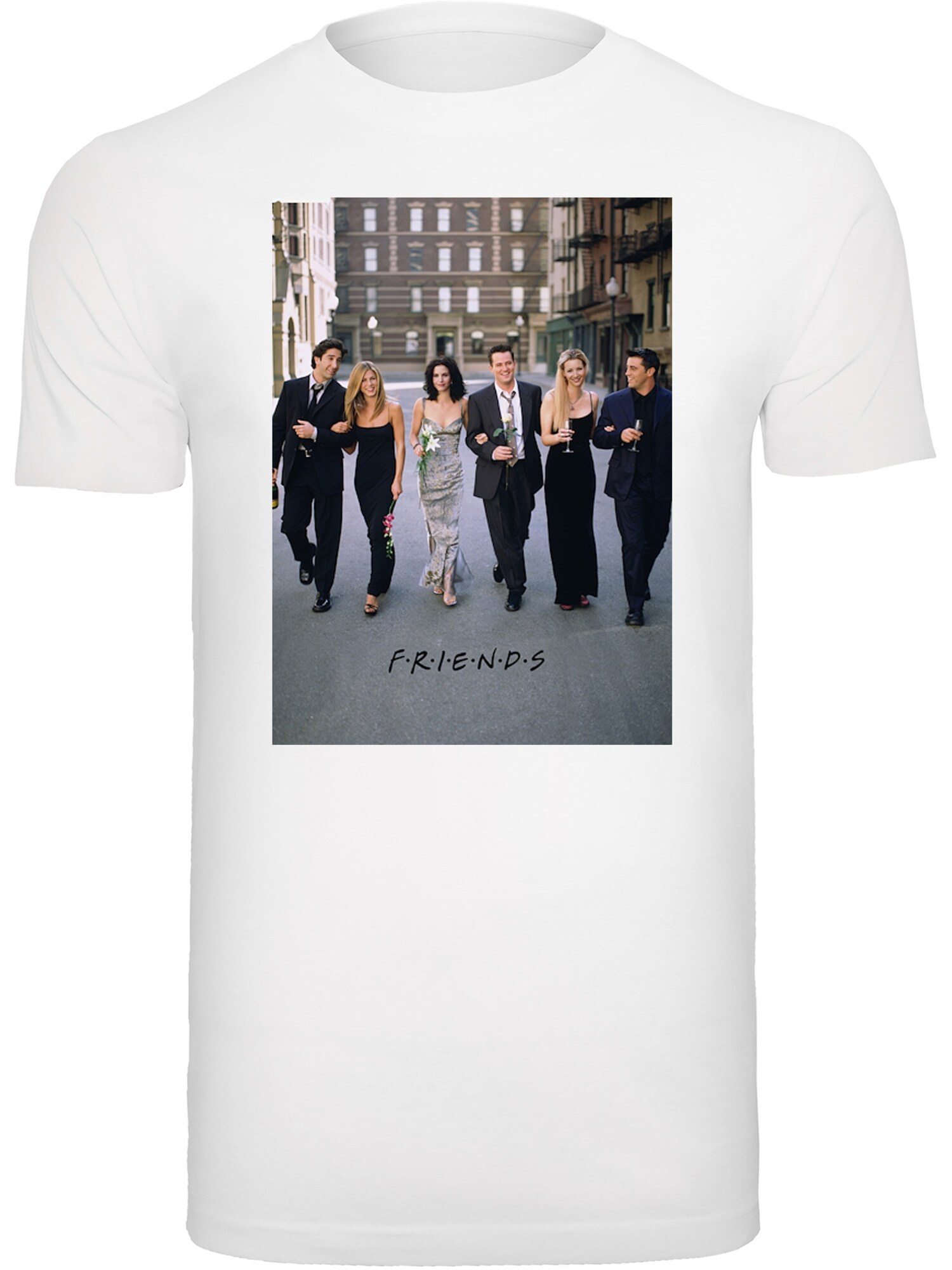 Thumbnail - Shirt 'Friends Champagne And Flowers'