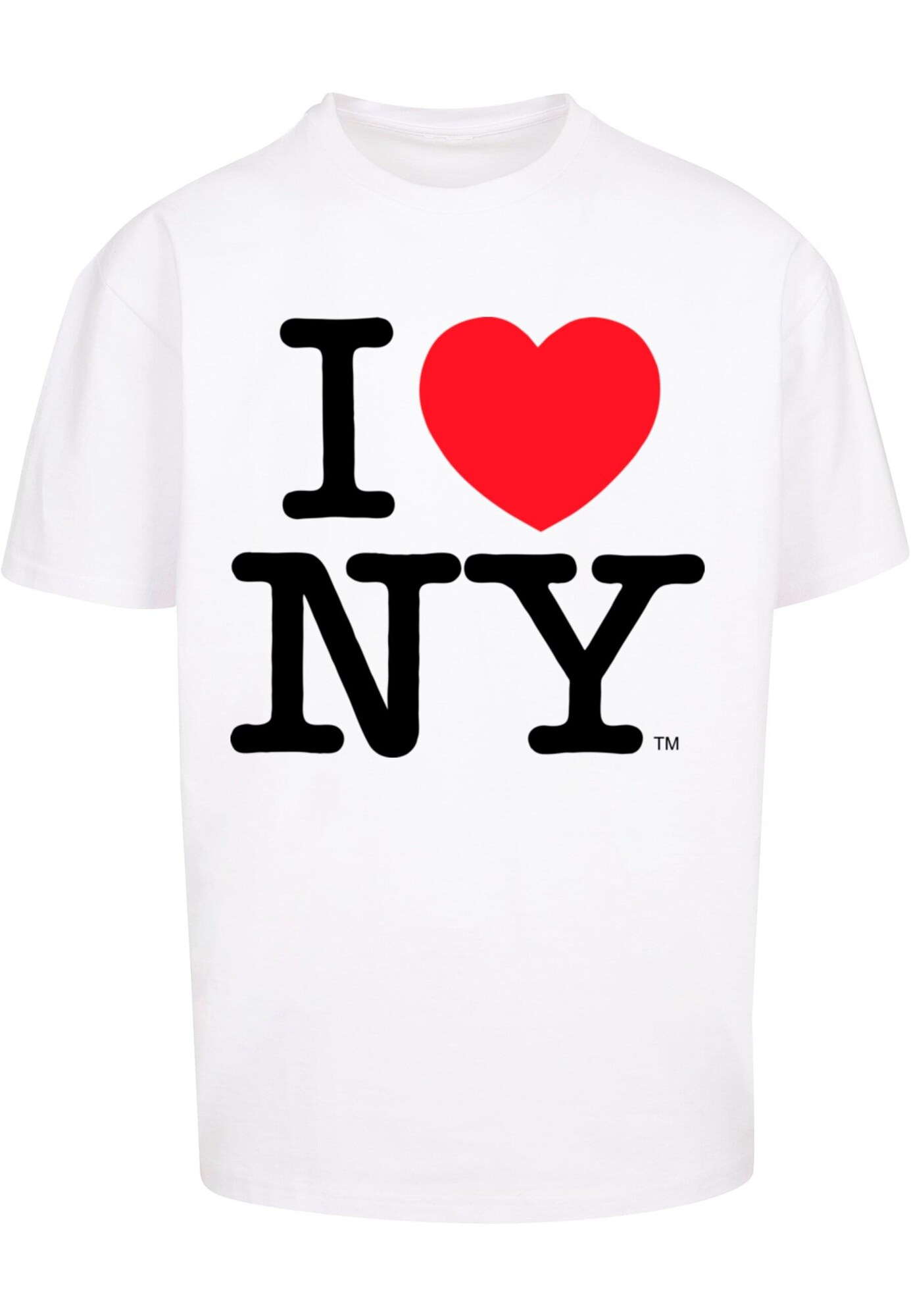 Merchcode Tričko 'I Love NY'  červená / čierna / biela