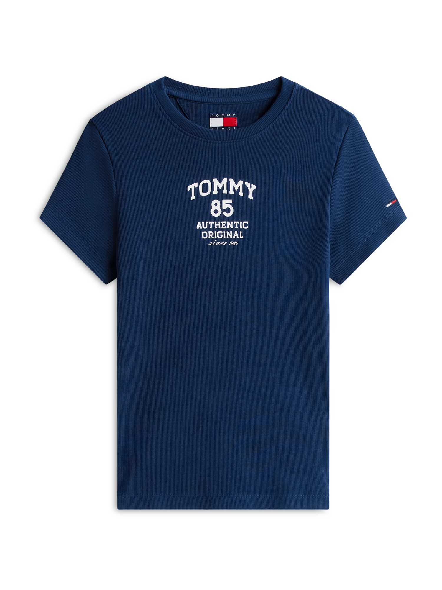 Tommy Jeans Tricou  bleumarin / alb