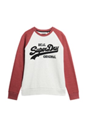 Superdry Sweatshirt Roestrood / Zwart / Wit