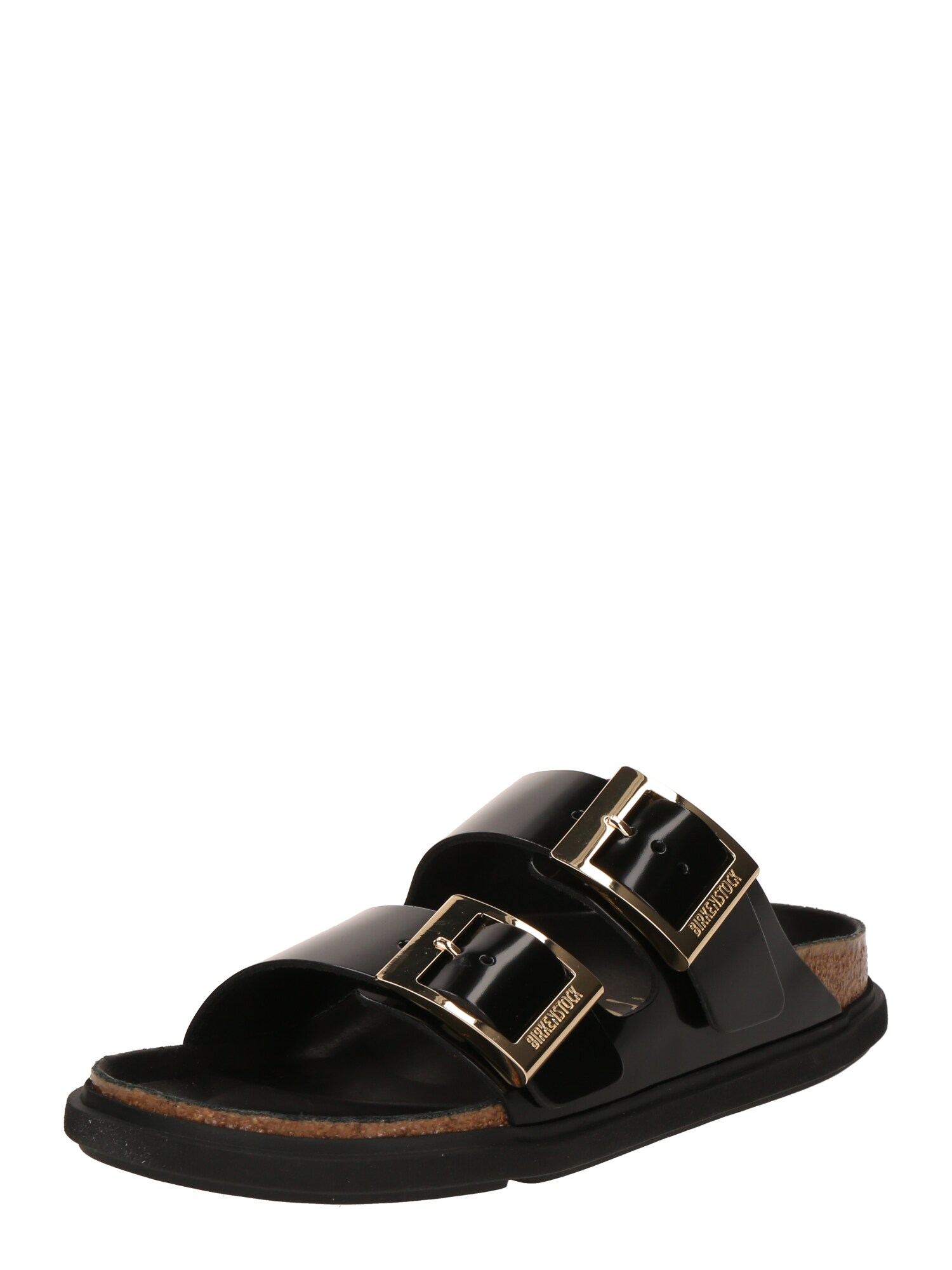 BIRKENSTOCK Saboți  auriu / negru