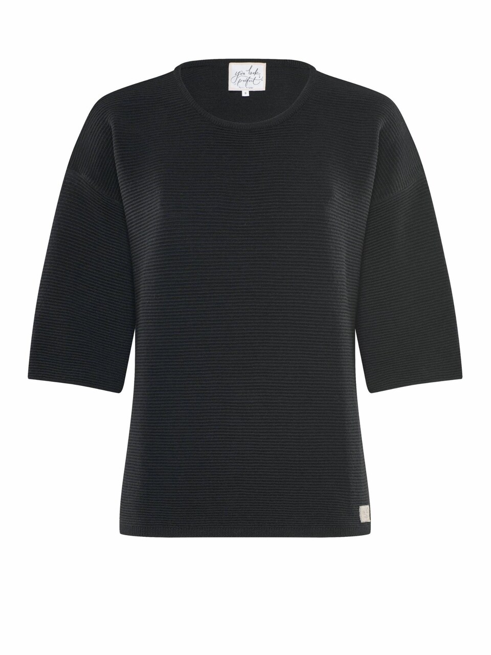 Tröja 'PULLOVER FAY Halbarm Pullover in Strukturstrick'