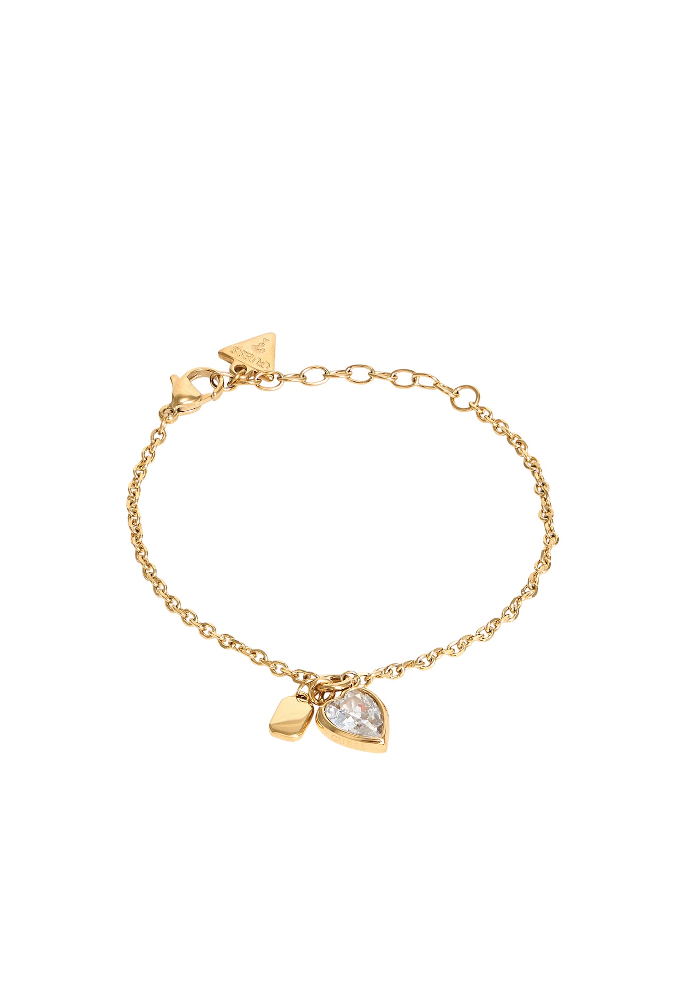 GUESS Brățară CRYSTAL LOVE auriu / transparent