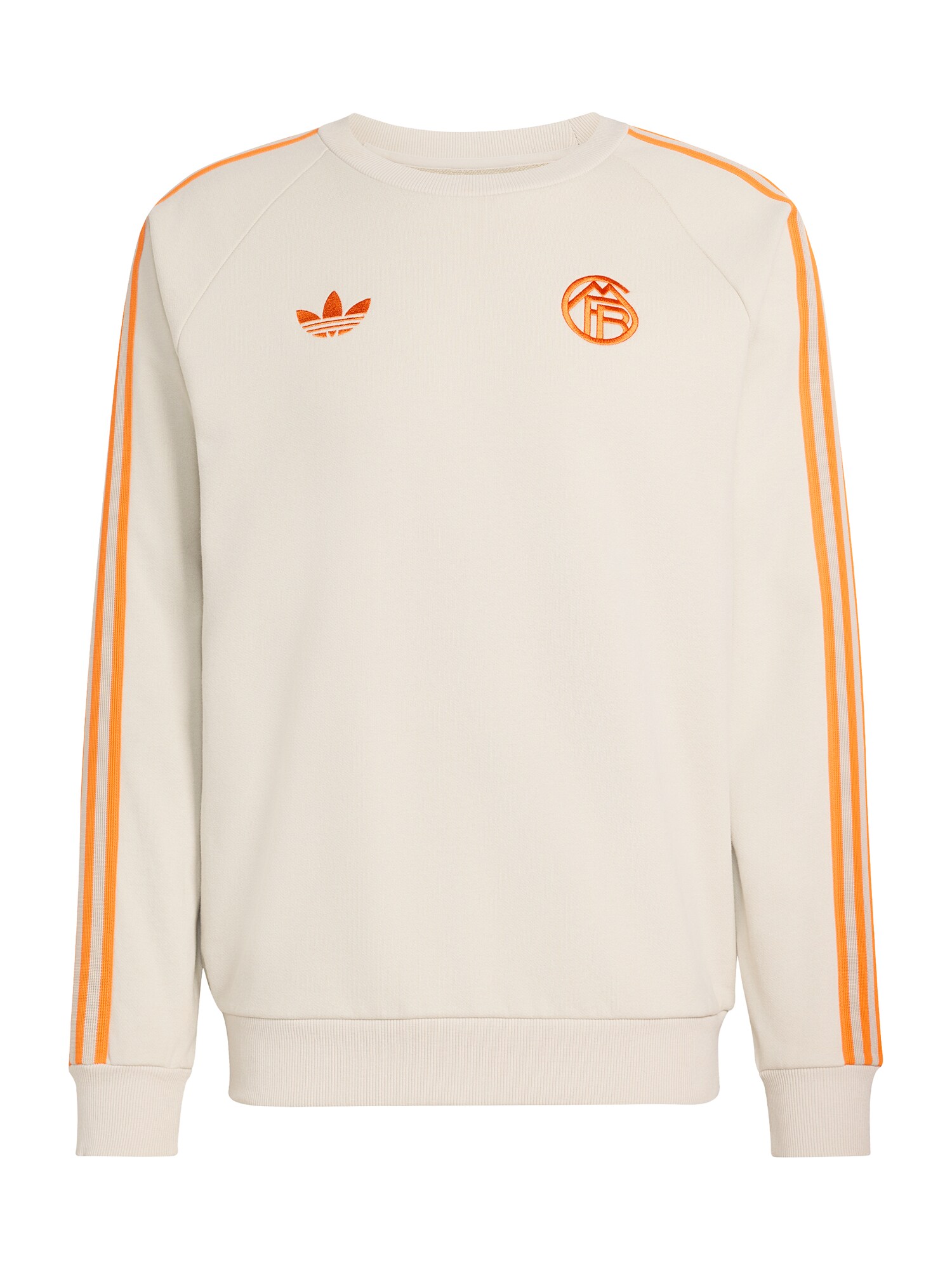 ADIDAS PERFORMANCE Sportska sweater majica 'FCB'  bež / narančasta