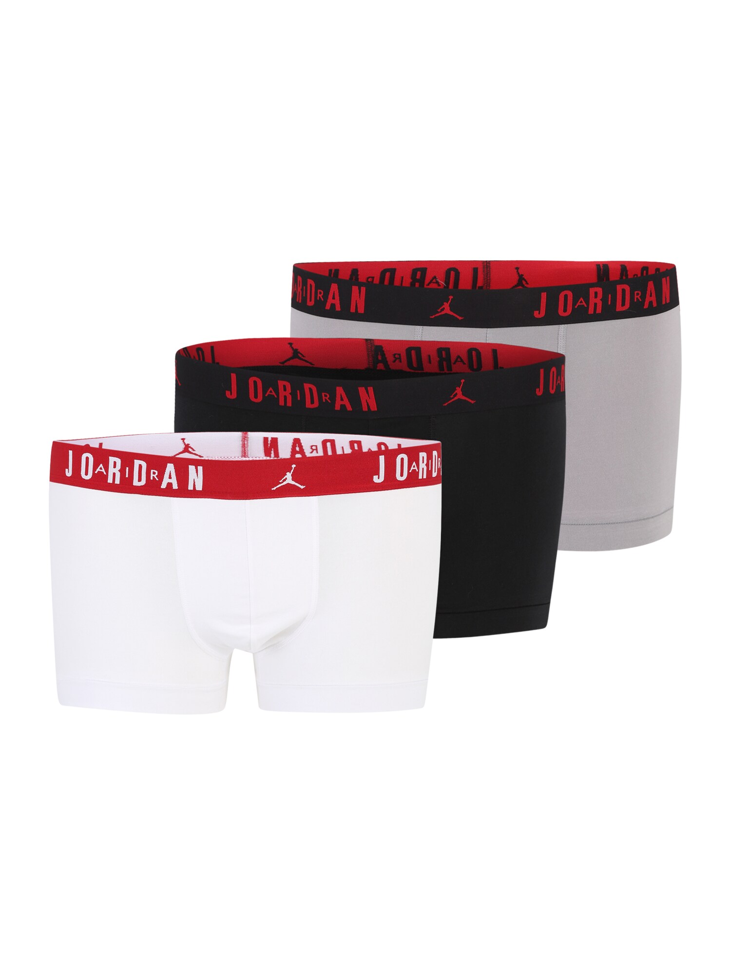 Jordan Boxerky 'FLIGHT'  sivá / červená / čierna / biela