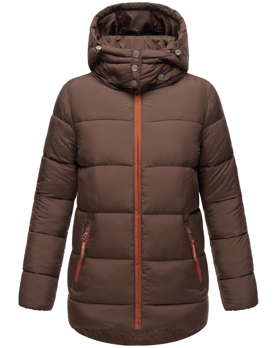 Vinterjacka 'Wattewölkchen' brun / orange