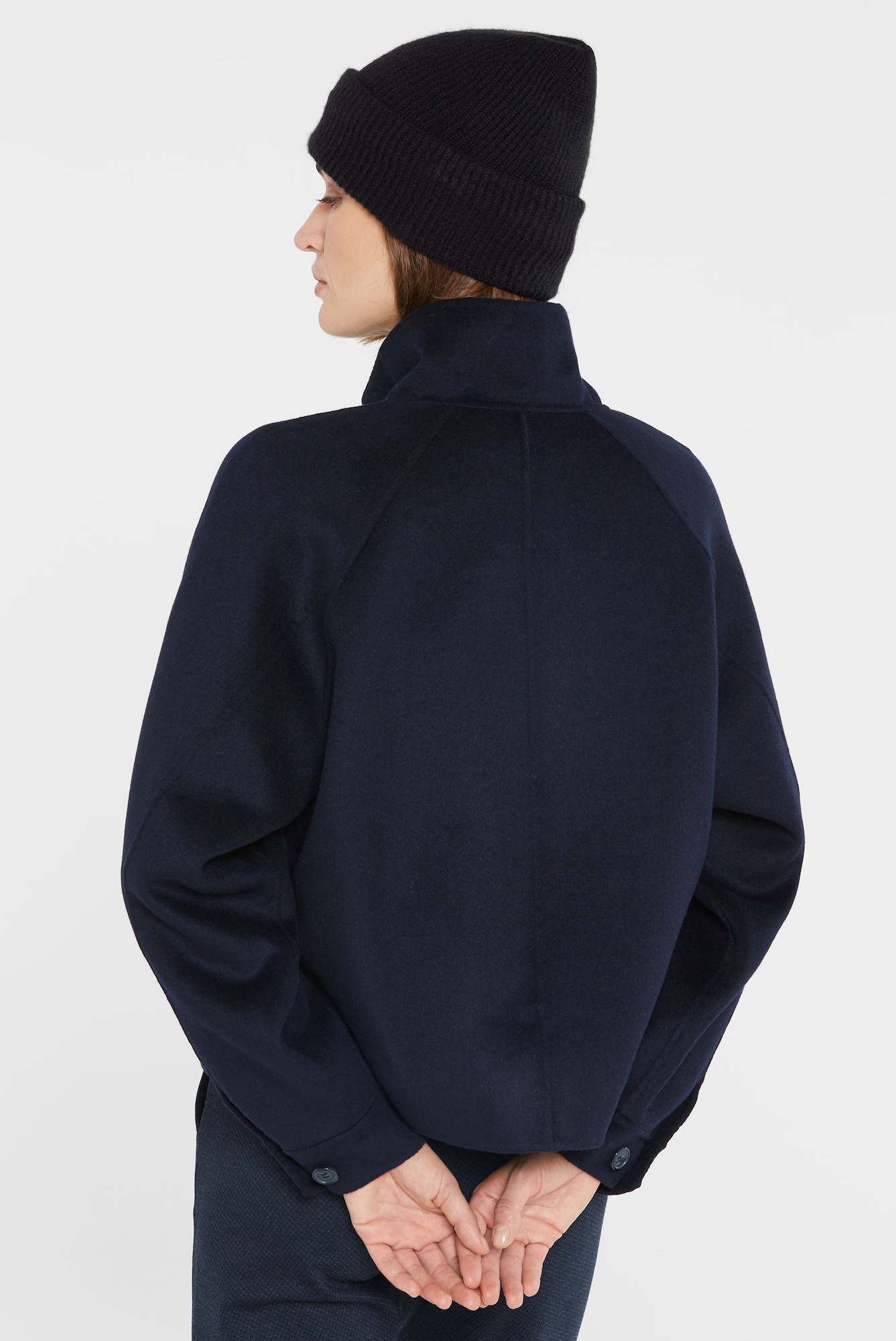 Thumbnail - Kurze Wolljacke mit Stehkragen