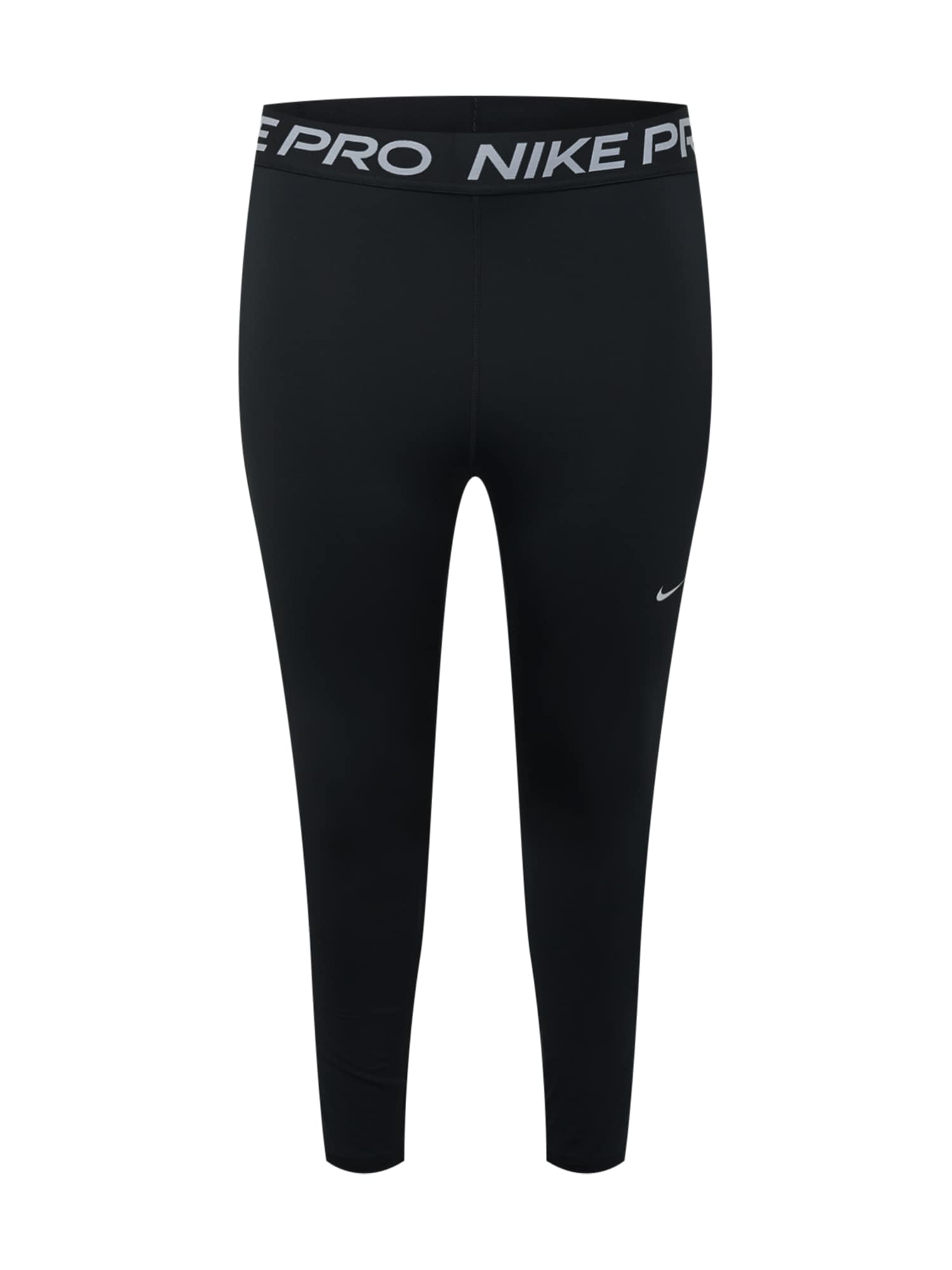 NIKE Спортен панталон  черно / бяло