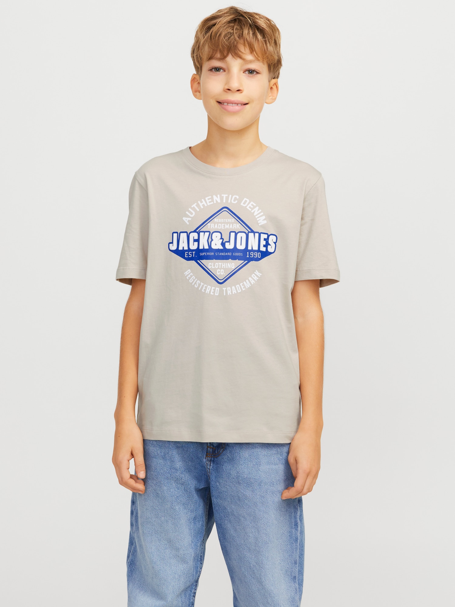 Jack & Jones Junior Póló  bézs / tengerészkék / piszkosfehér termék 2. képe