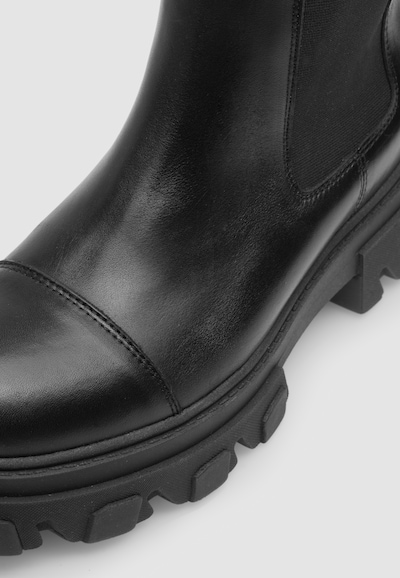 Treasure Black Leather Boots