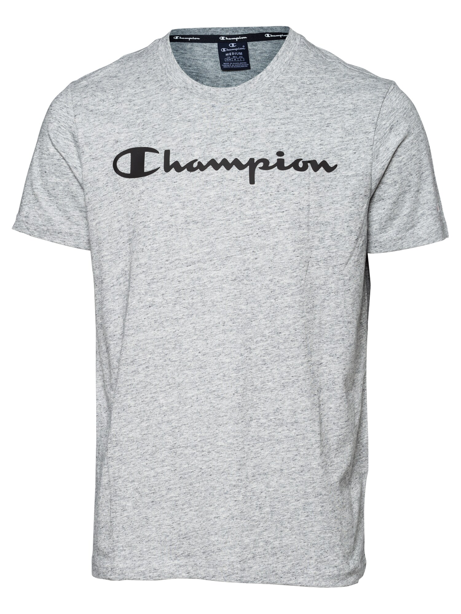 Champion Authentic Athletic Apparel Marškinėliai  margai pilka / juoda