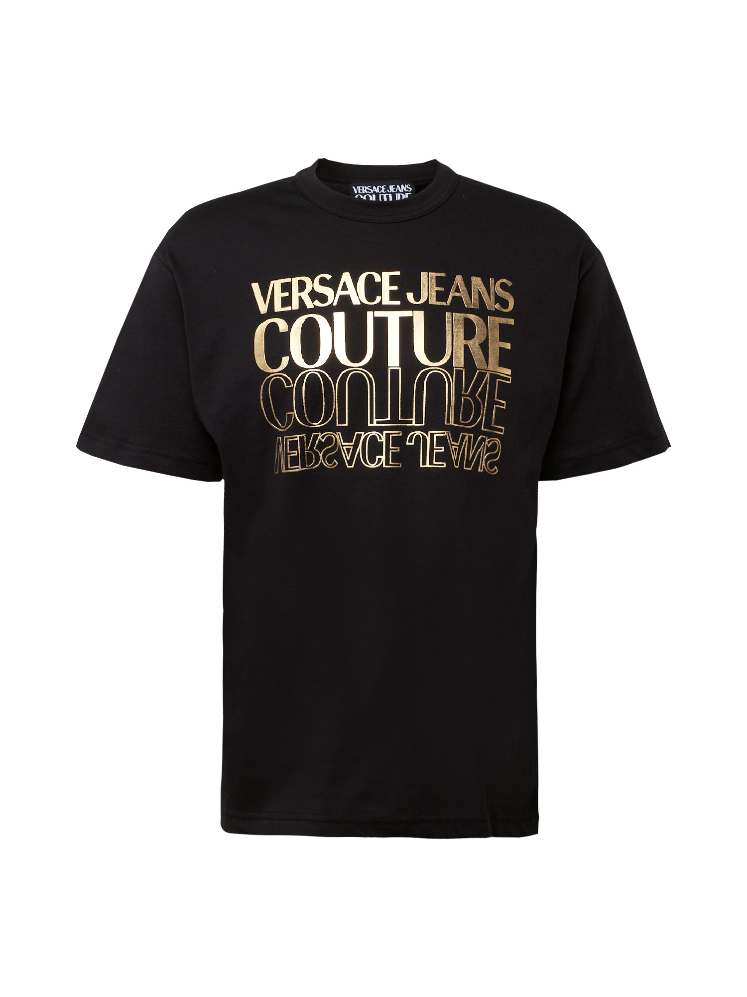 Versace Jeans Couture Tričko  zlatá / čierna