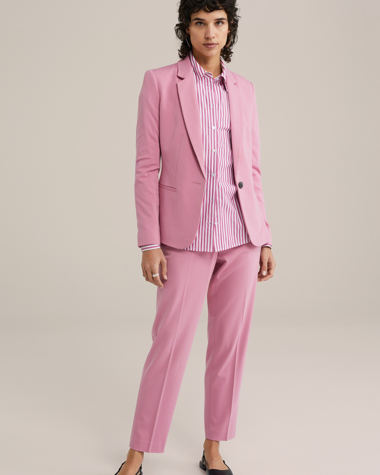 WE Fashion Ráncos nadrág  rózsaszín termék 2. képe