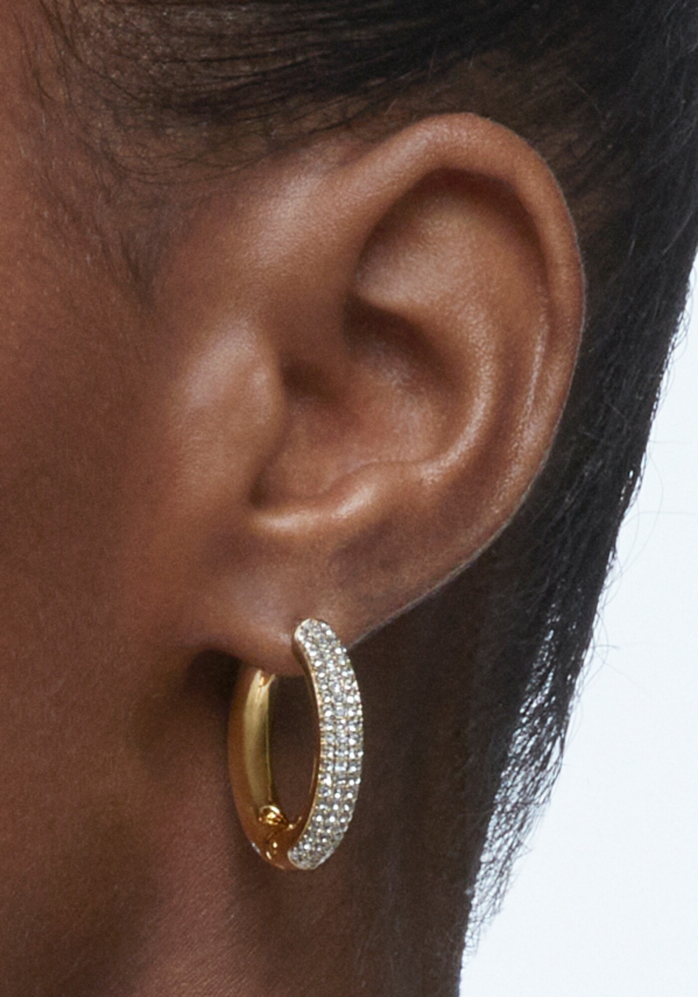 Swarovski Fülbevalók 'Dextera'  arany / átlátszó termék 2. képe