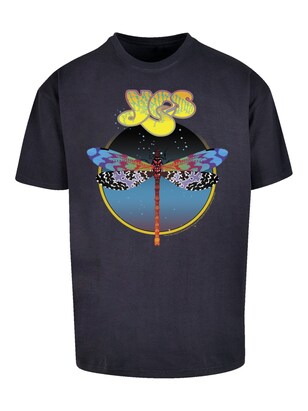 F4NT4STIC Shirt ‘YES Dragonfly Tour V1’ Blauw / Donkerblauw / Geel / Zwart