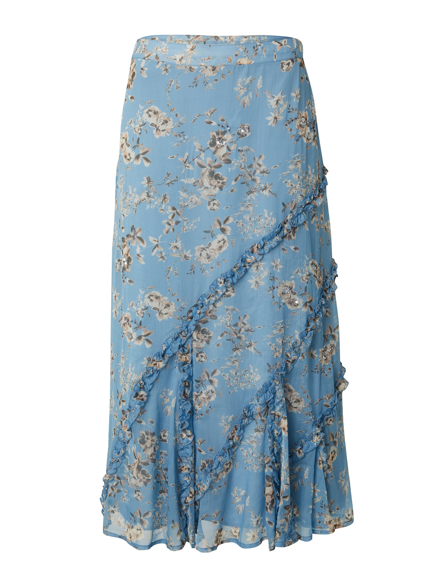 River Island Suknja  svijetloplava / crna