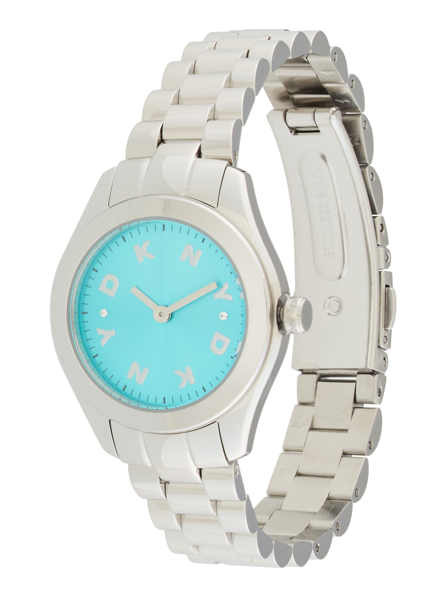 DKNY Ceas analogic  turcoaz / argintiu