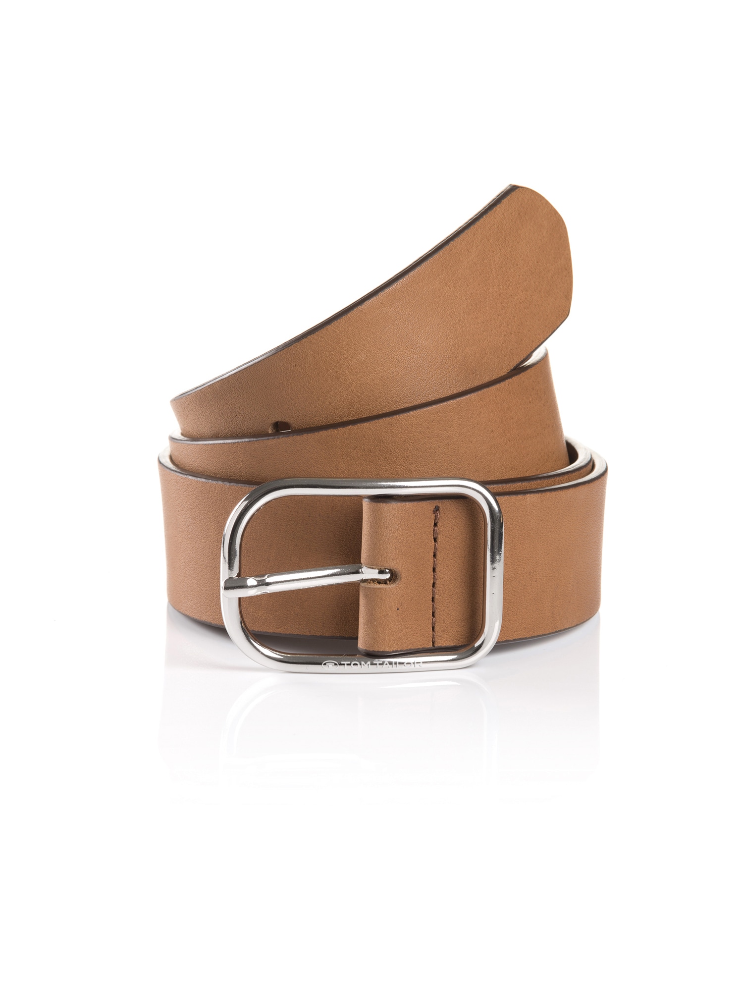 TOM TAILOR Curea HELEN  maro caramel / argintiu