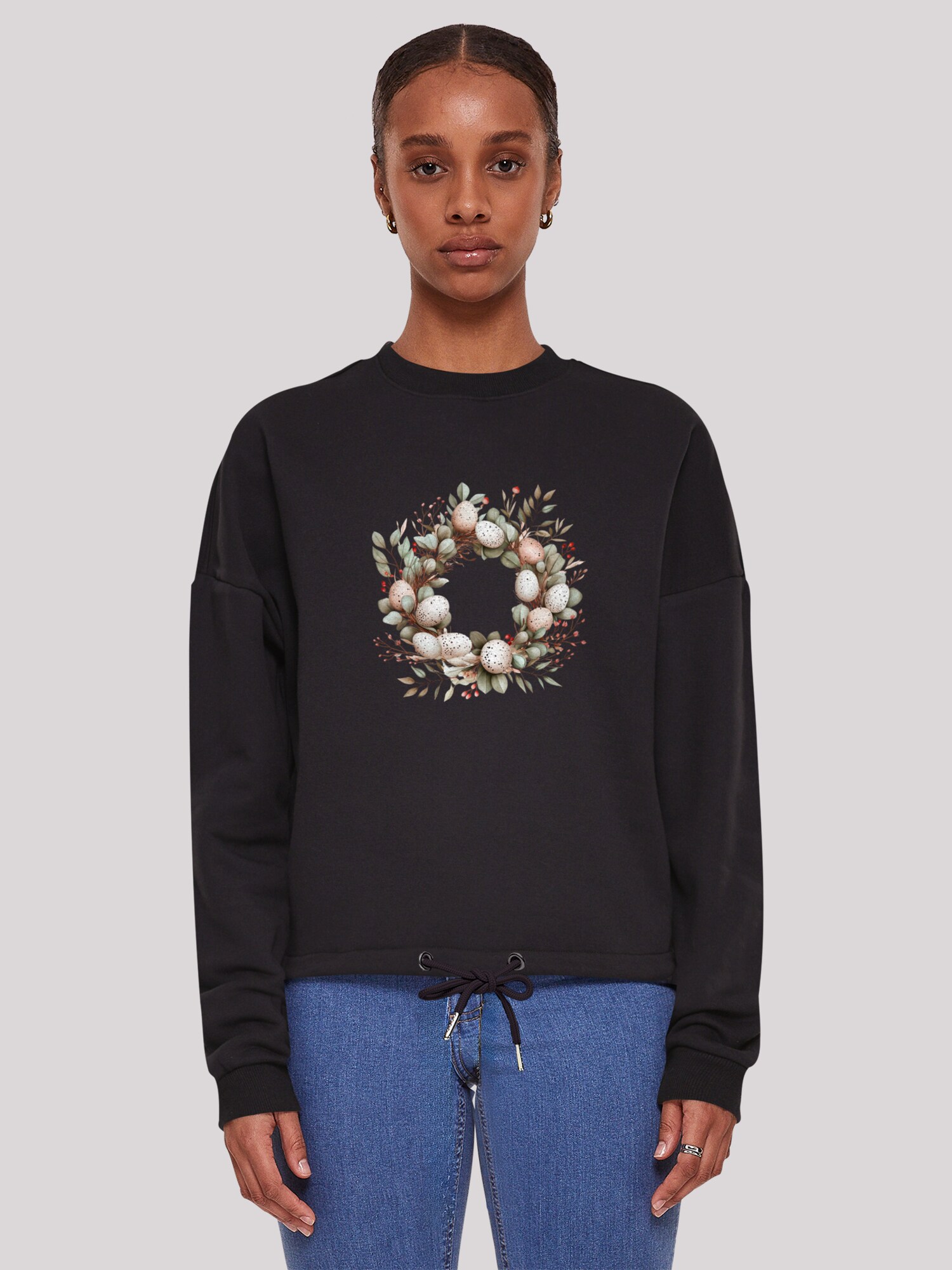 Thumbnail - F4NT4STIC Sweatshirt Osterkranz Eierkranz Blumenring