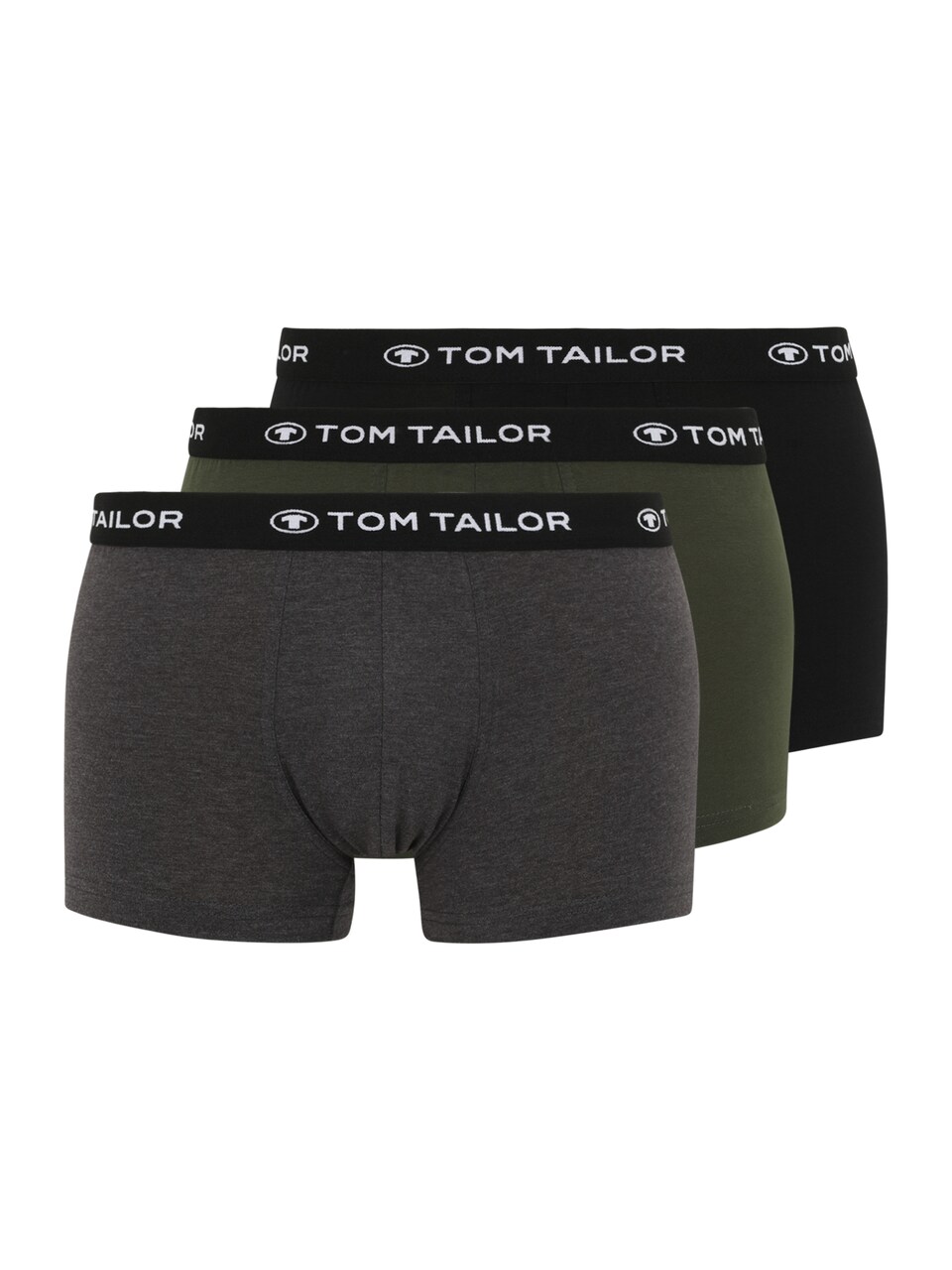 Boxershorts gråmelerad / khaki / svart
