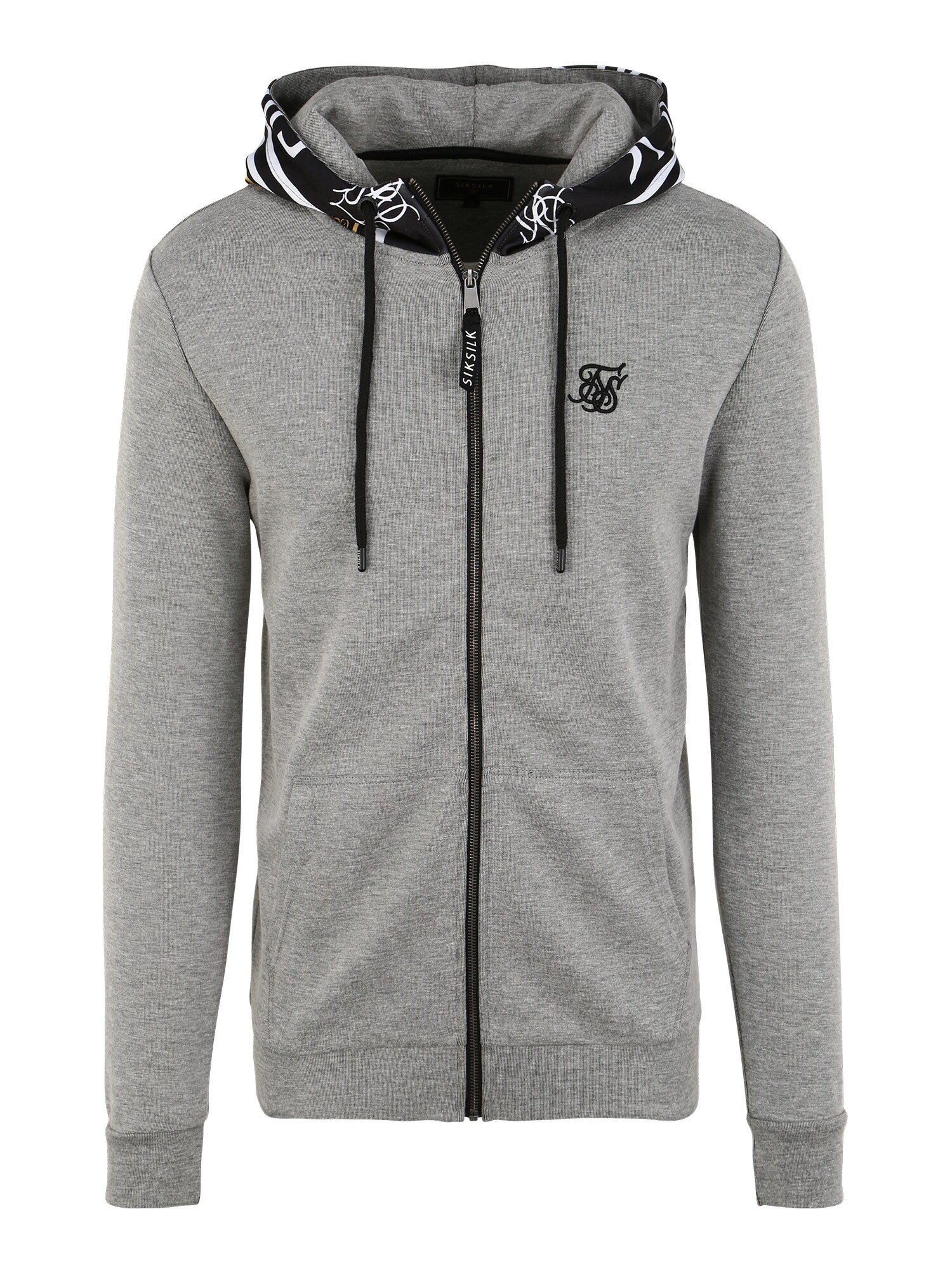 SikSilk Džemperis  margai pilka