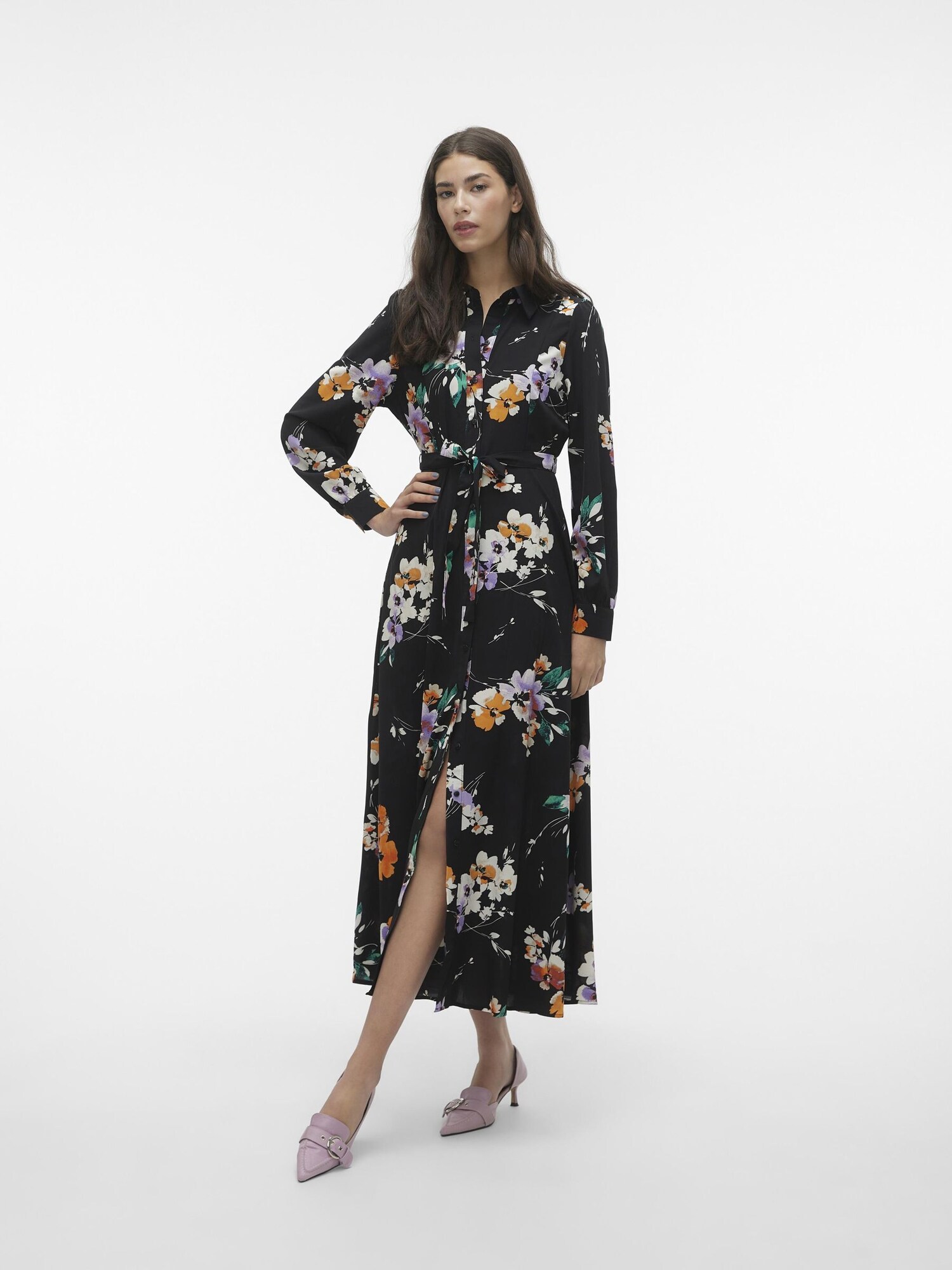 VERO MODA Ingruhák 'Shilah Naja'  lila / narancs / fekete / fehér termék 2. képe