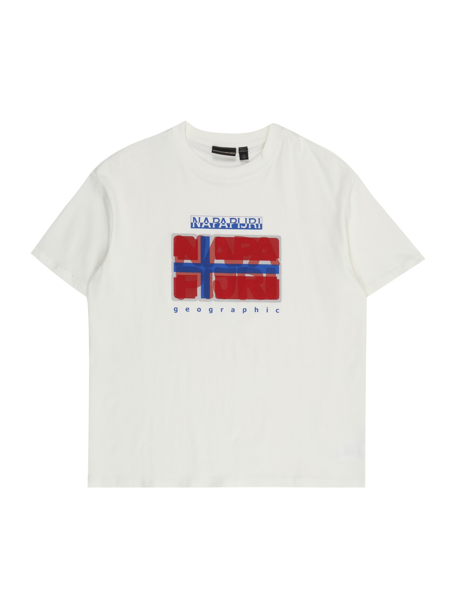 NAPAPIJRI Póló 'S-SELLA'  kék / vérvörös / fehér akciós termékkép 1