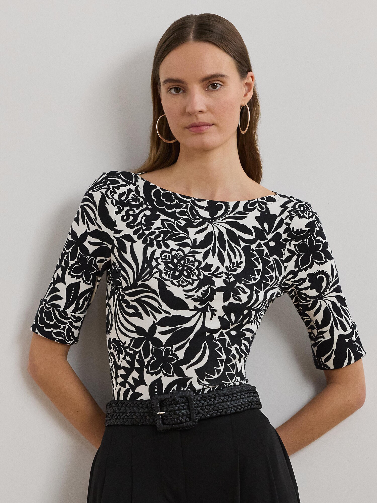 Lauren Ralph Lauren Póló  krém / fekete termék 2. képe