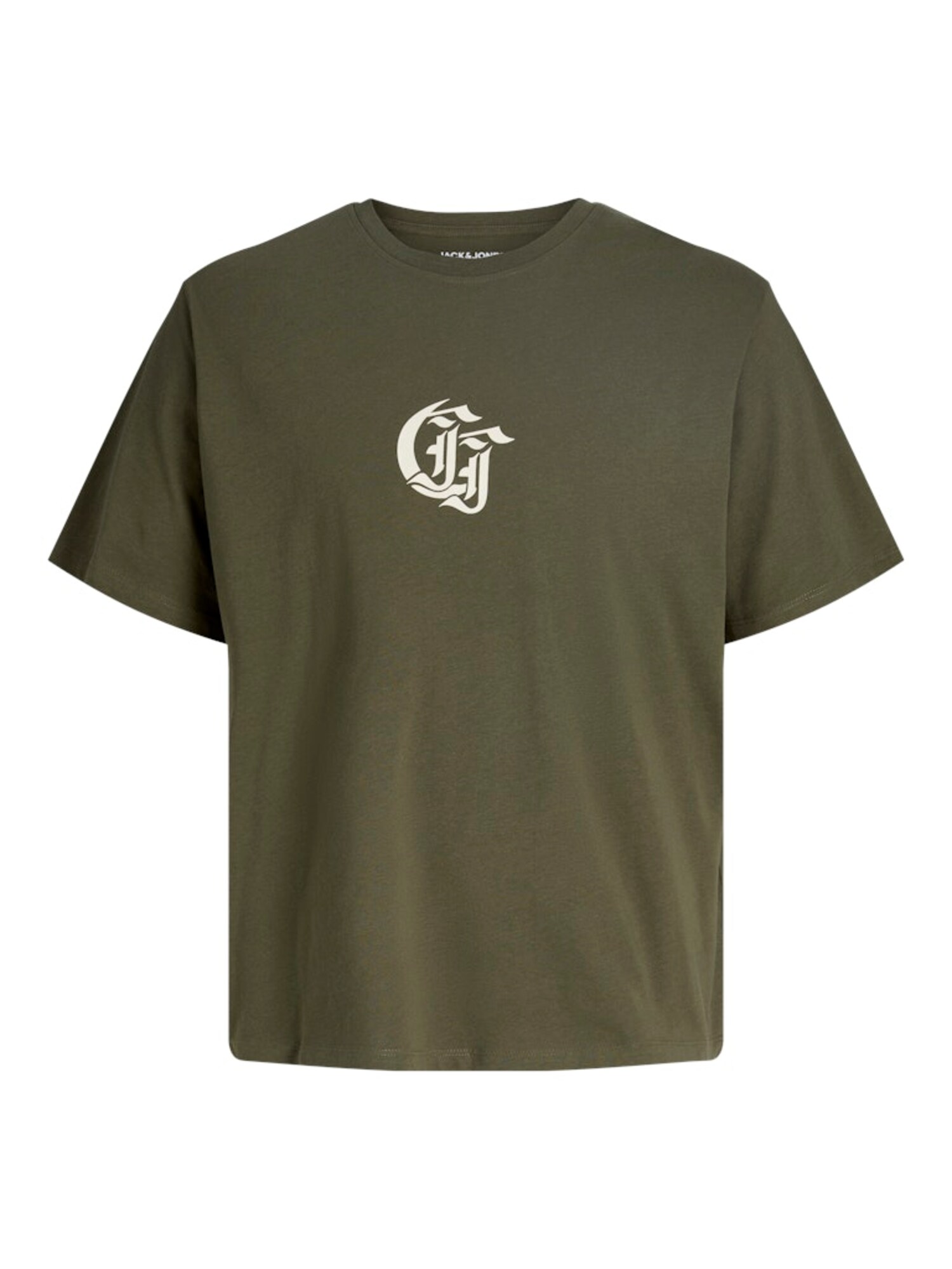 JACK & JONES Póló 'JJWOLFIE'  bézs / khaki / piros / fekete / fehér termék 2. képe