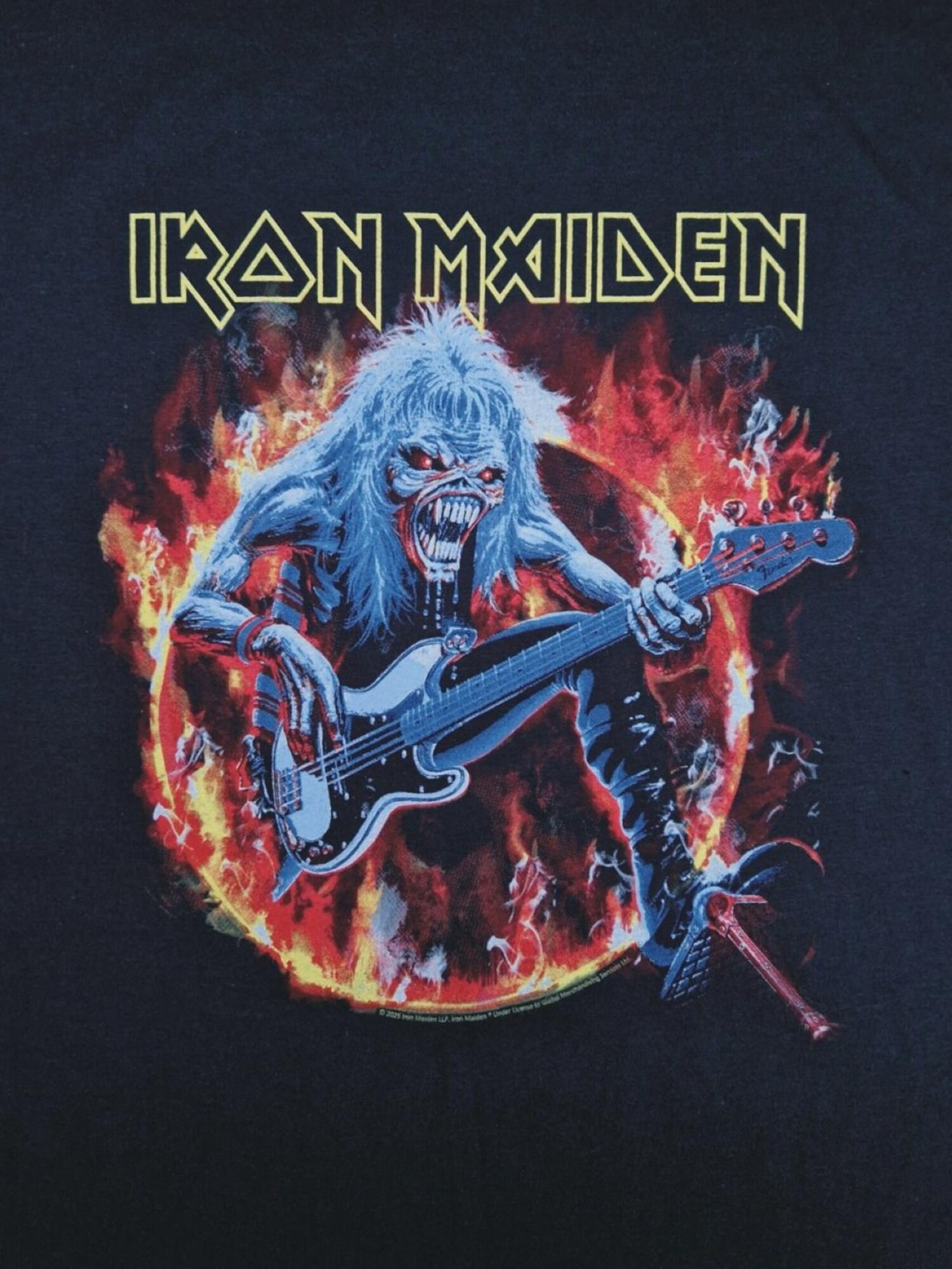 Iron Maiden Sudadera 'Iron Maiden Eddie Live Flames Kapuzenpullover'  negro – imagen 4