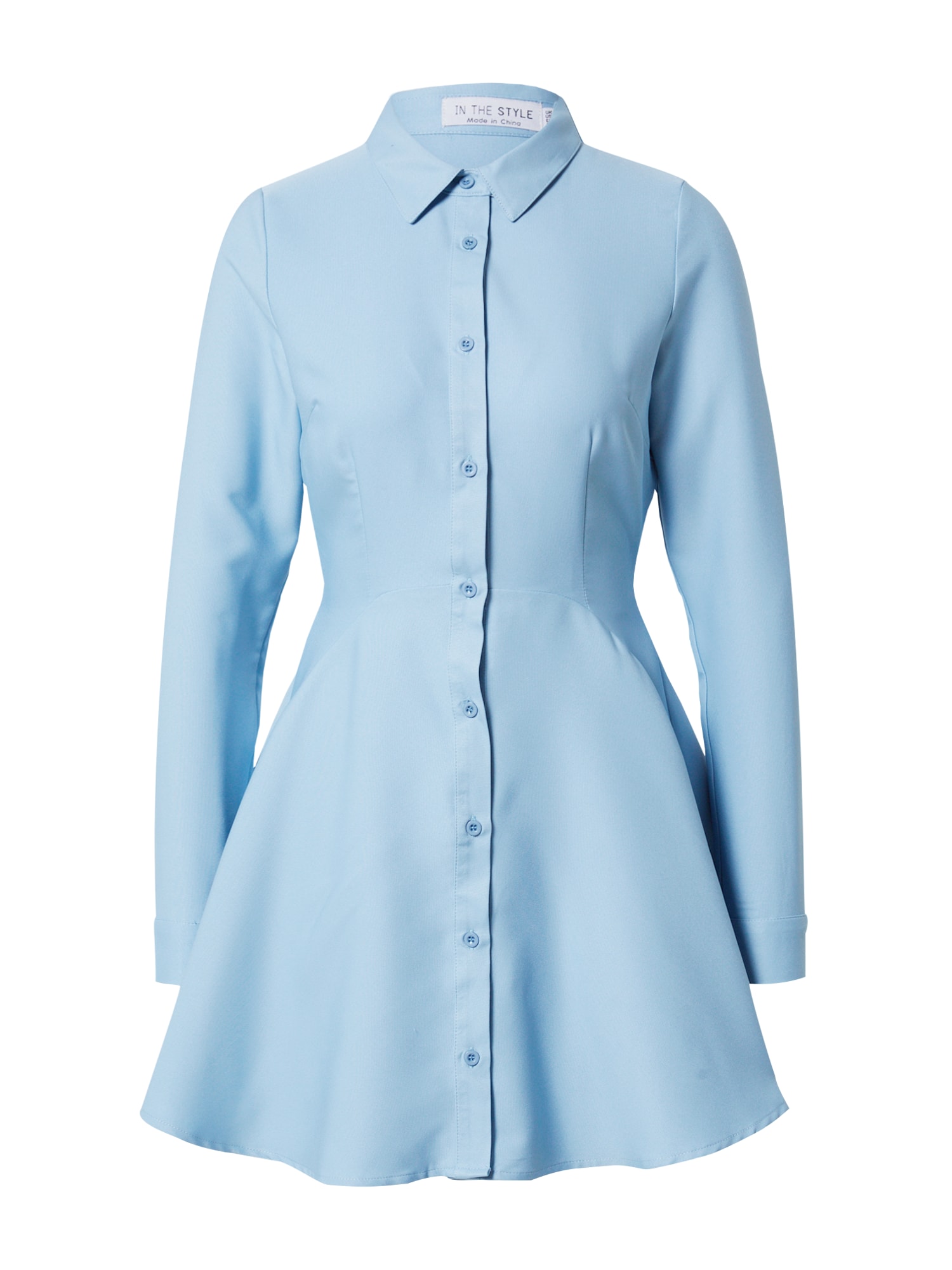 In The Style Rochie tip bluză  albastru deschis