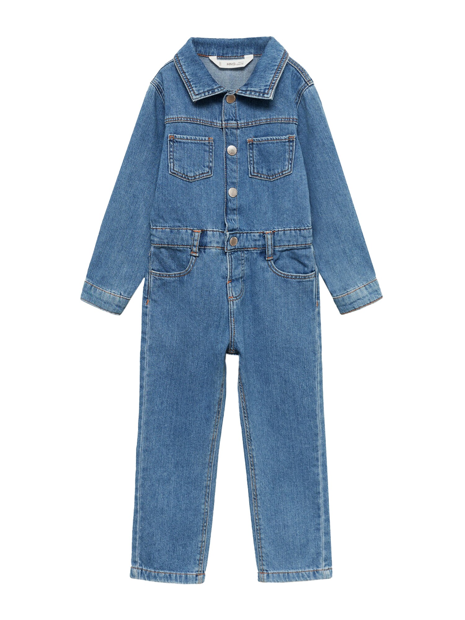 MANGO KIDS Overal  modrá denim