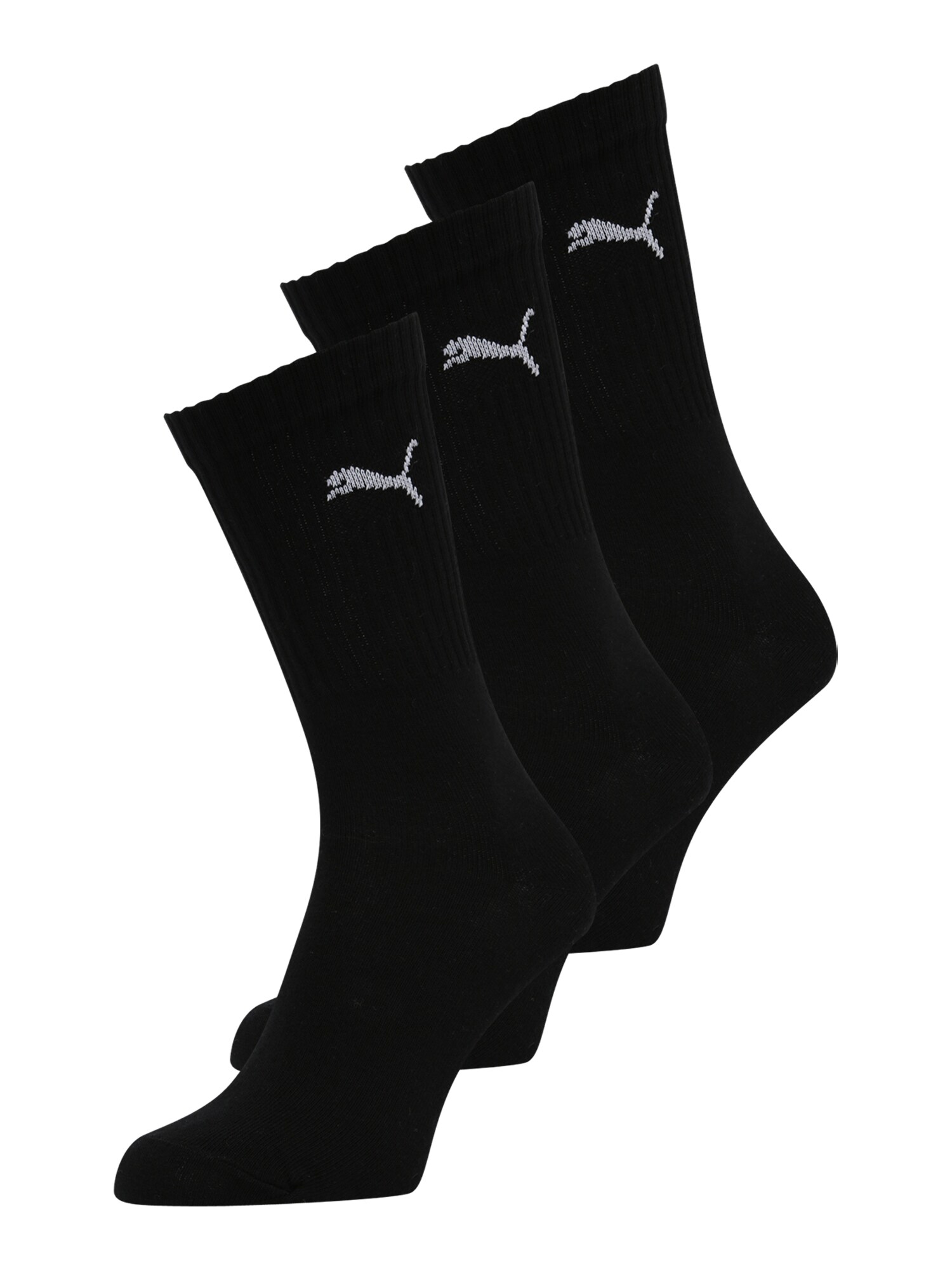 PUMA Șosete  negru / alb