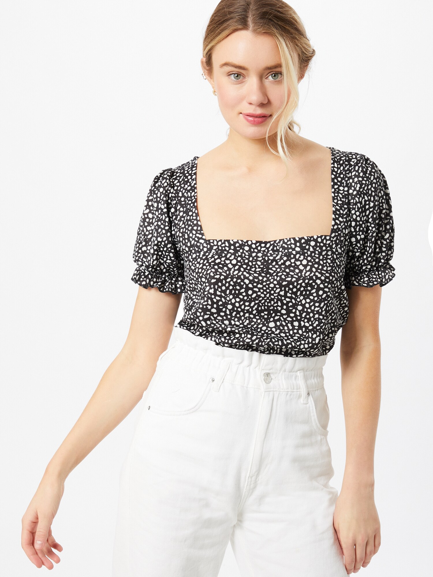 River Island Blúz  fekete / fehér termék 2. képe