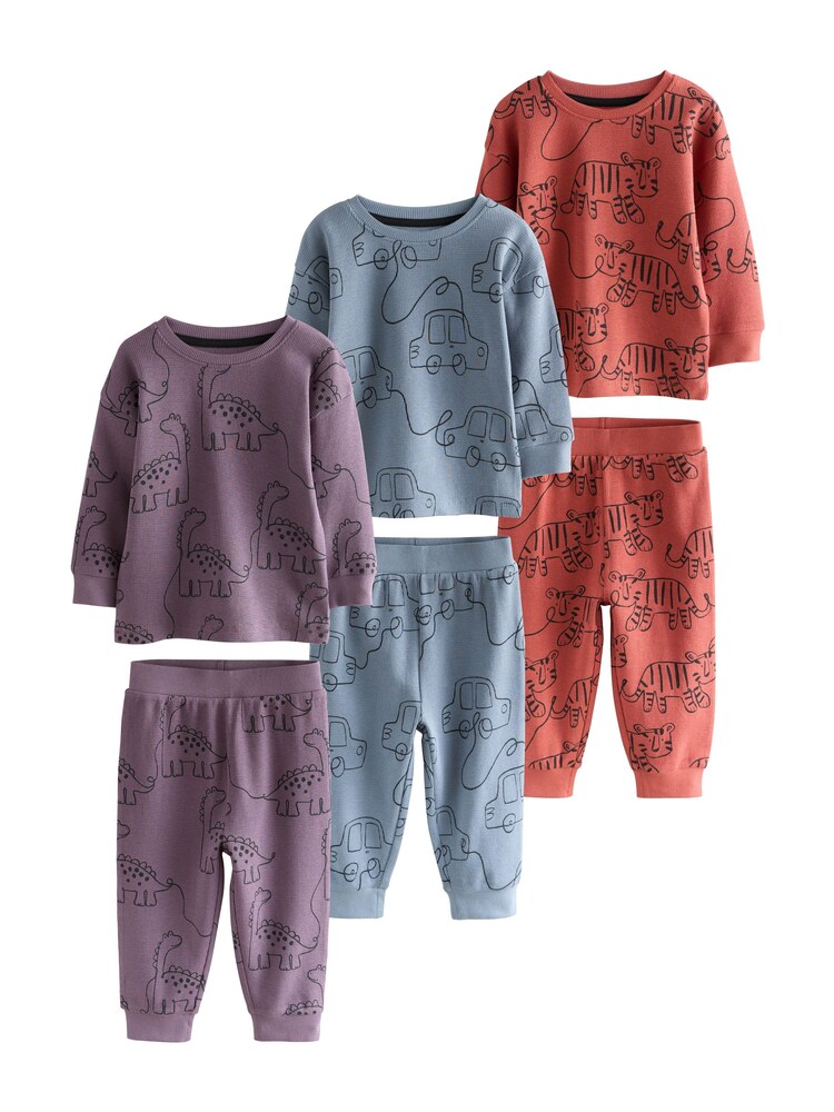 Next Schlafanzug Jungen Größe 104 opal / lila / rot / schwarz