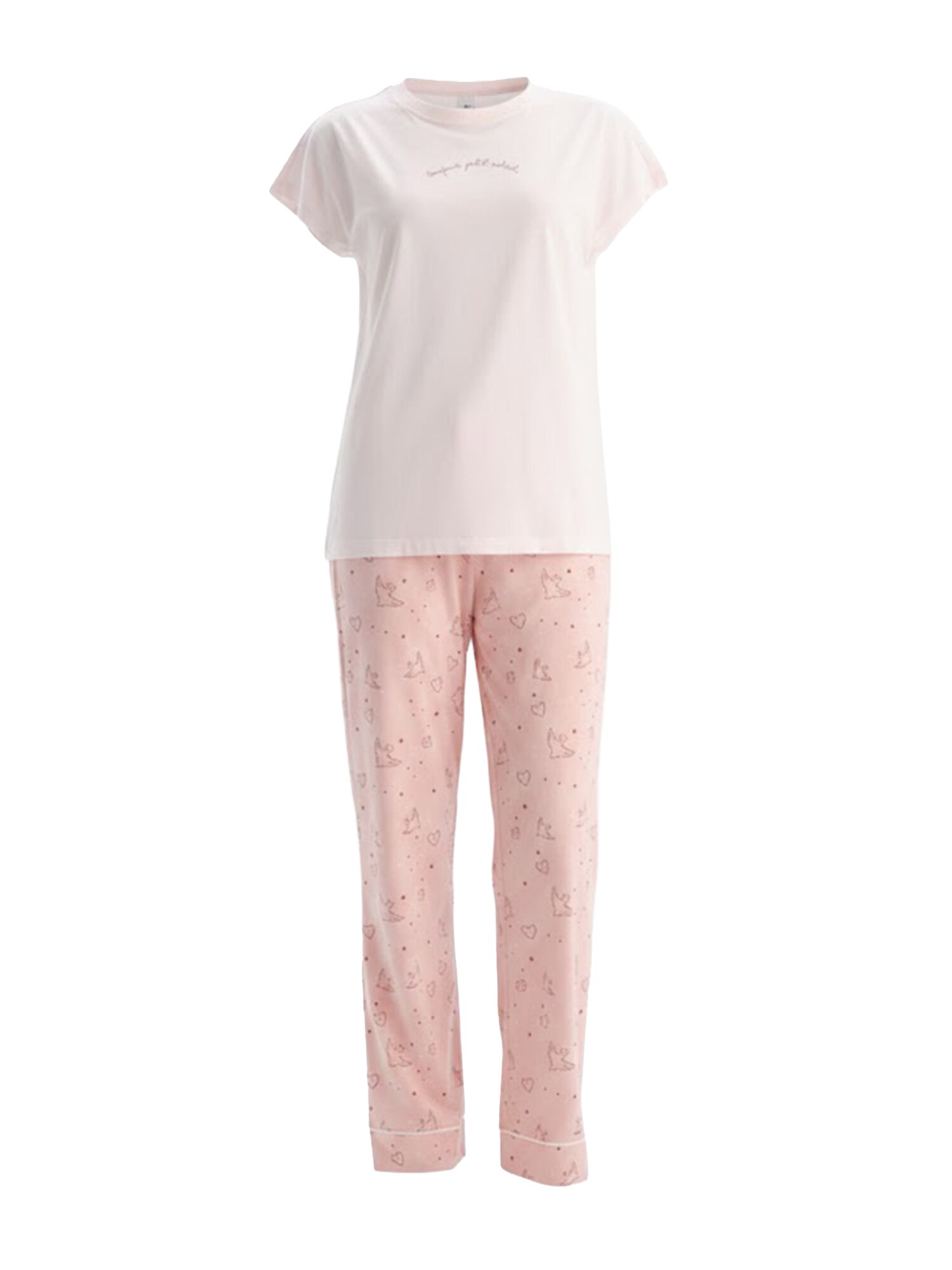 Dagi Pijama  roz pastel / roz deschis