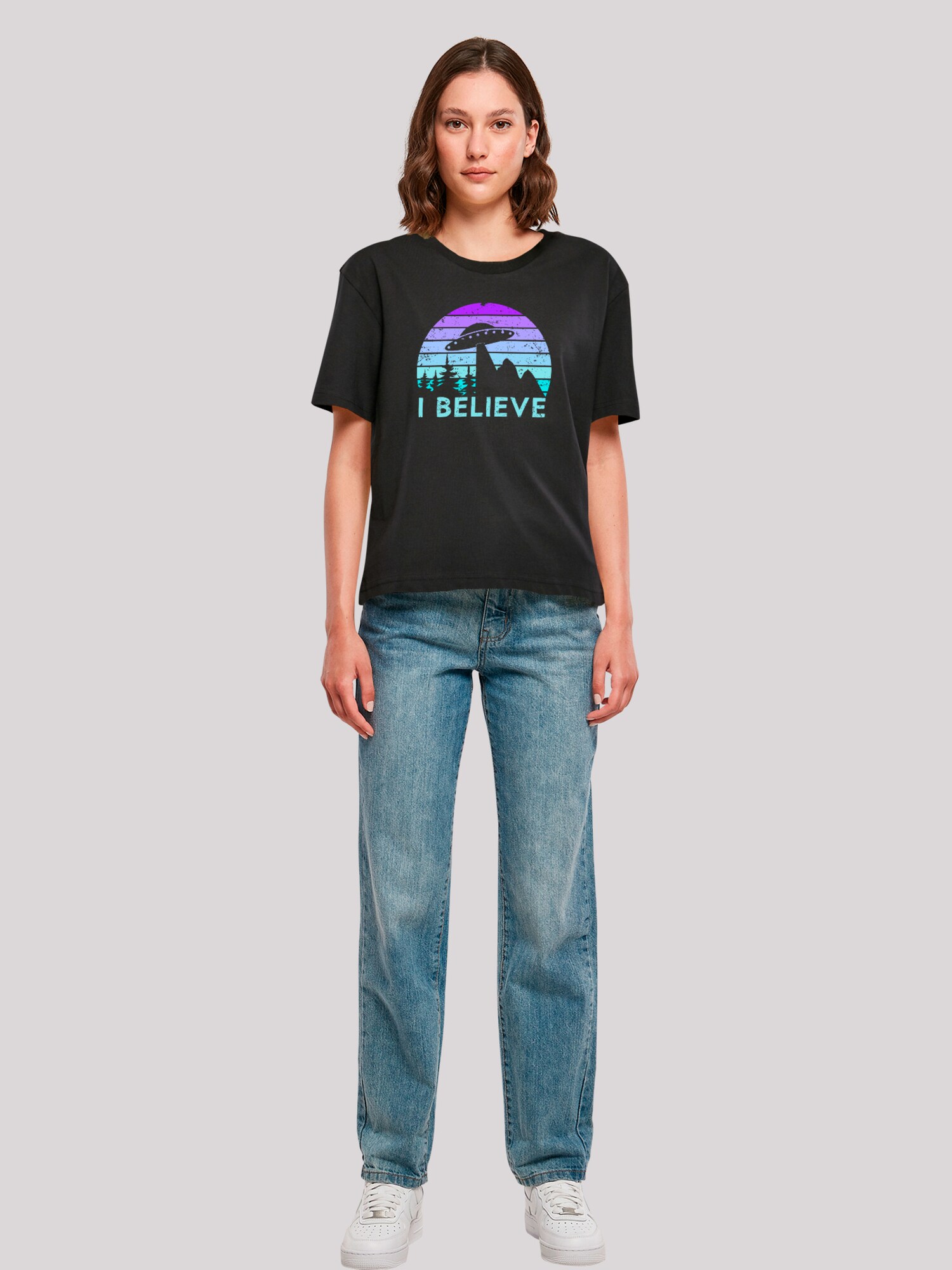 Thumbnail - F4NT4STIC T-Shirt I Believe Ufo Alien Raumschiff Retro