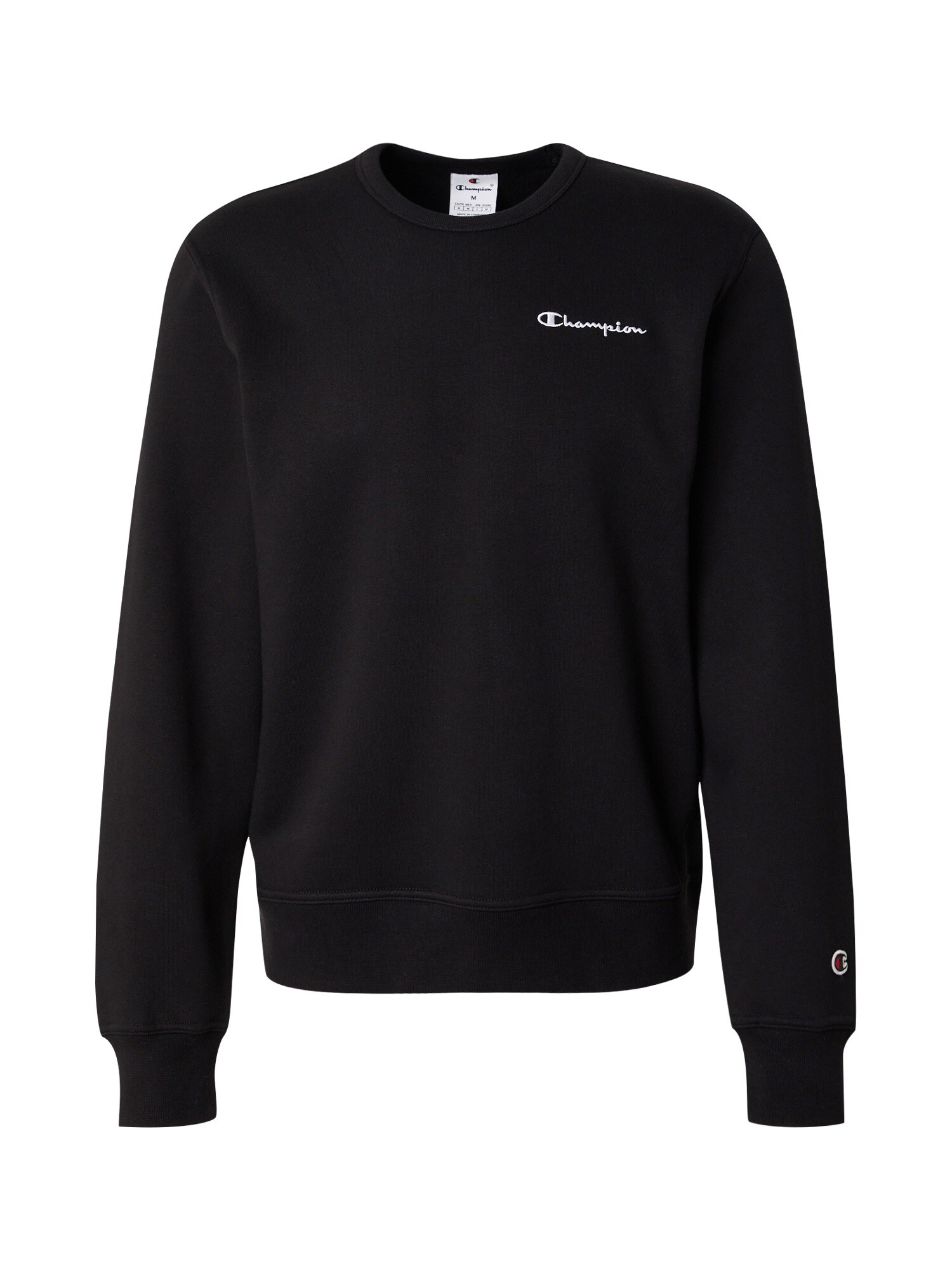 Champion Authentic Athletic Apparel Bluză de molton  negru / alb