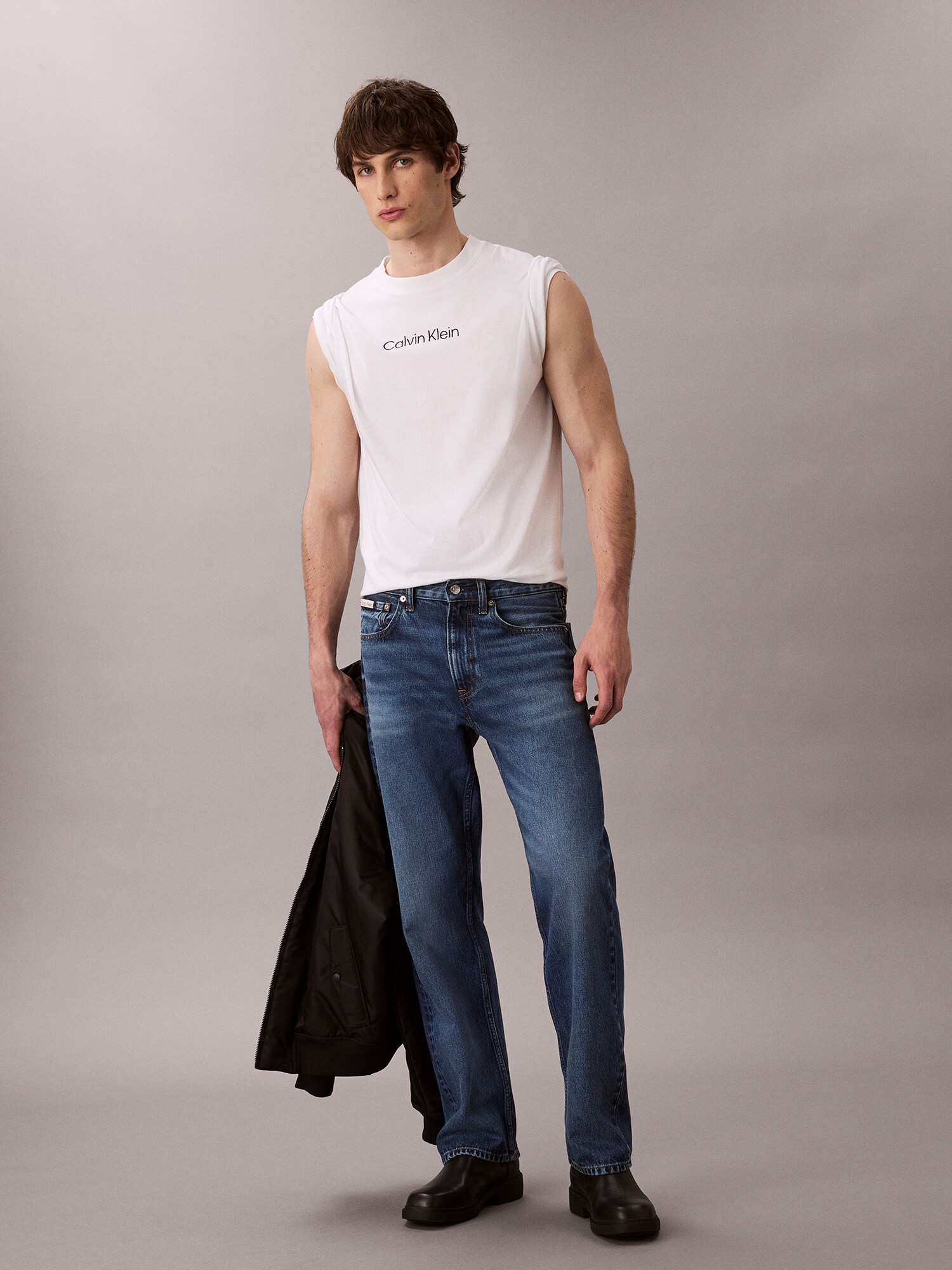 Calvin Klein Camiseta  negro / blanco – imagen 13